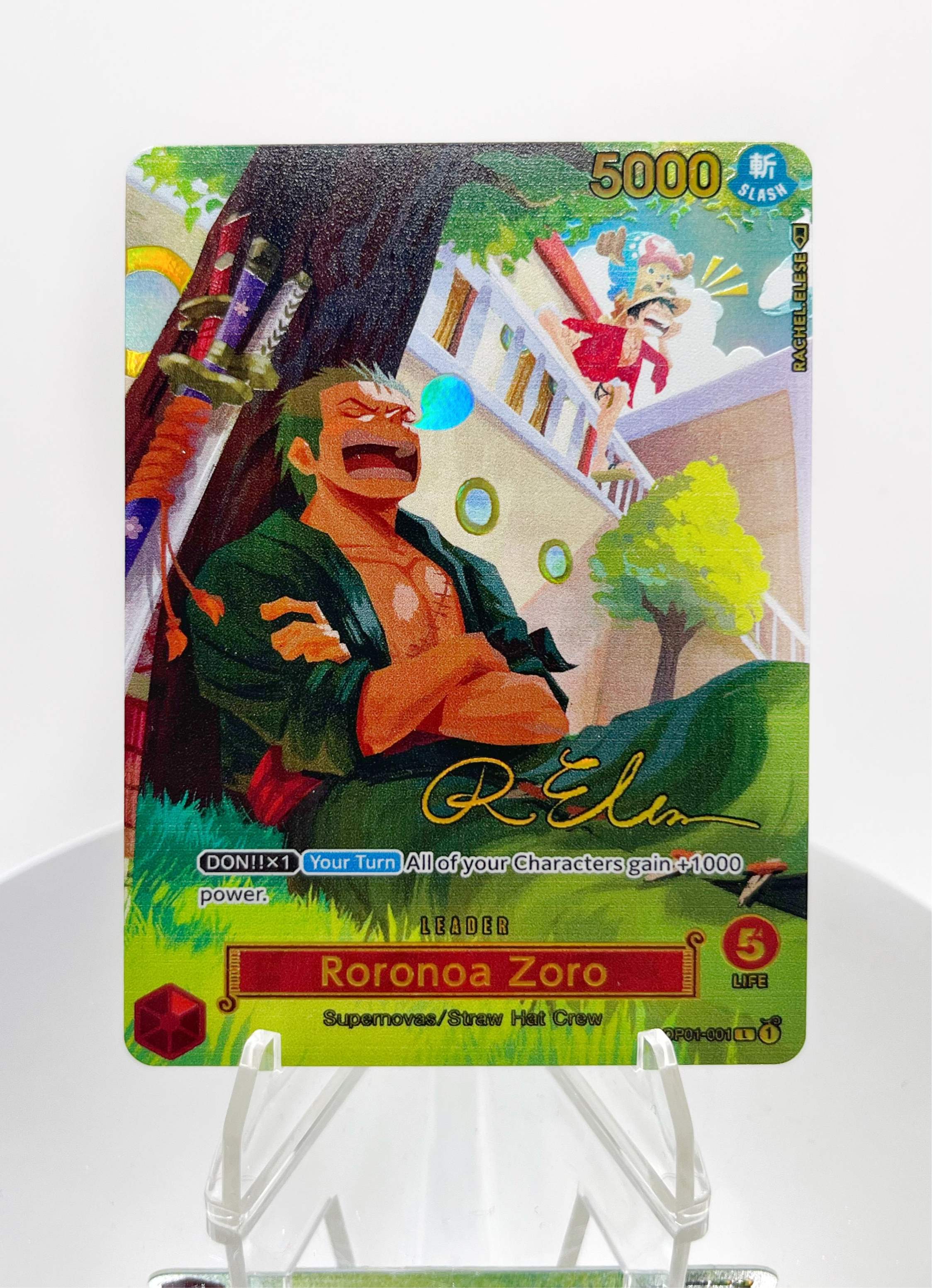 OP01 Zoro “Nap Time” SIGNATURE Full Art (Artist: Rachel Elese)