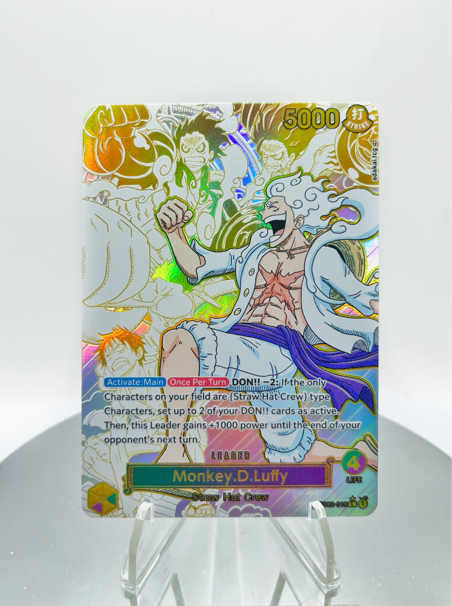 EB02 Monkey D Luffy “White & Gold” LIMITED (Collection Series)