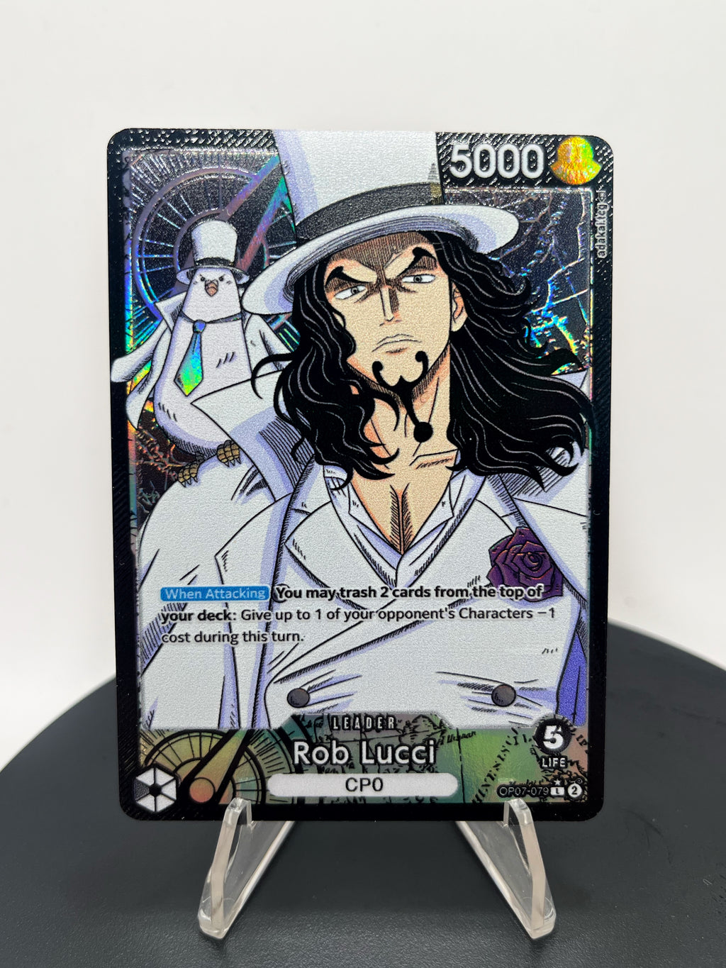 OP07 Rob Lucci (& Hattori) Custom Art