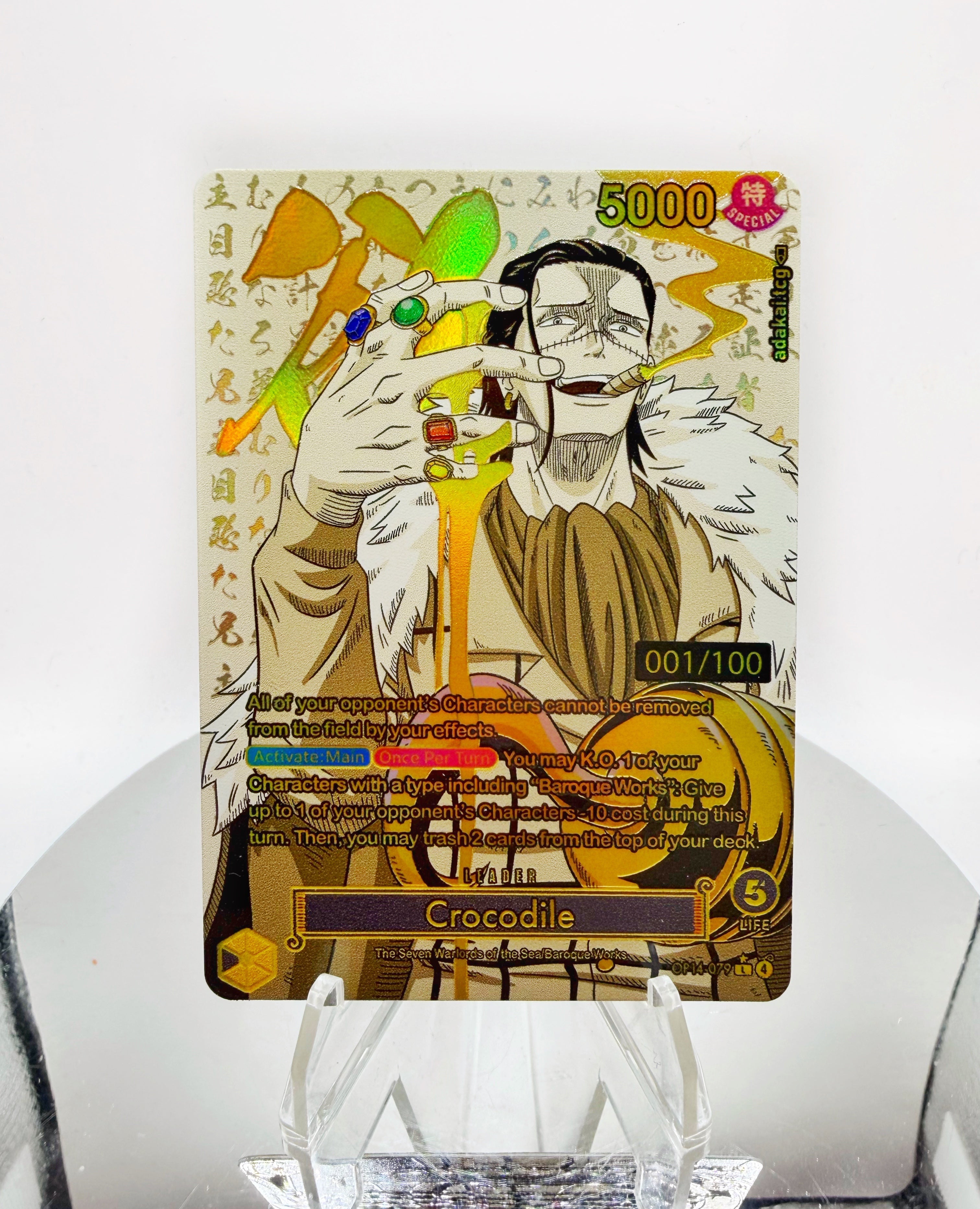 OP14 Crocodile “GREED” (Seven Sins Collection) One Piece Card Game