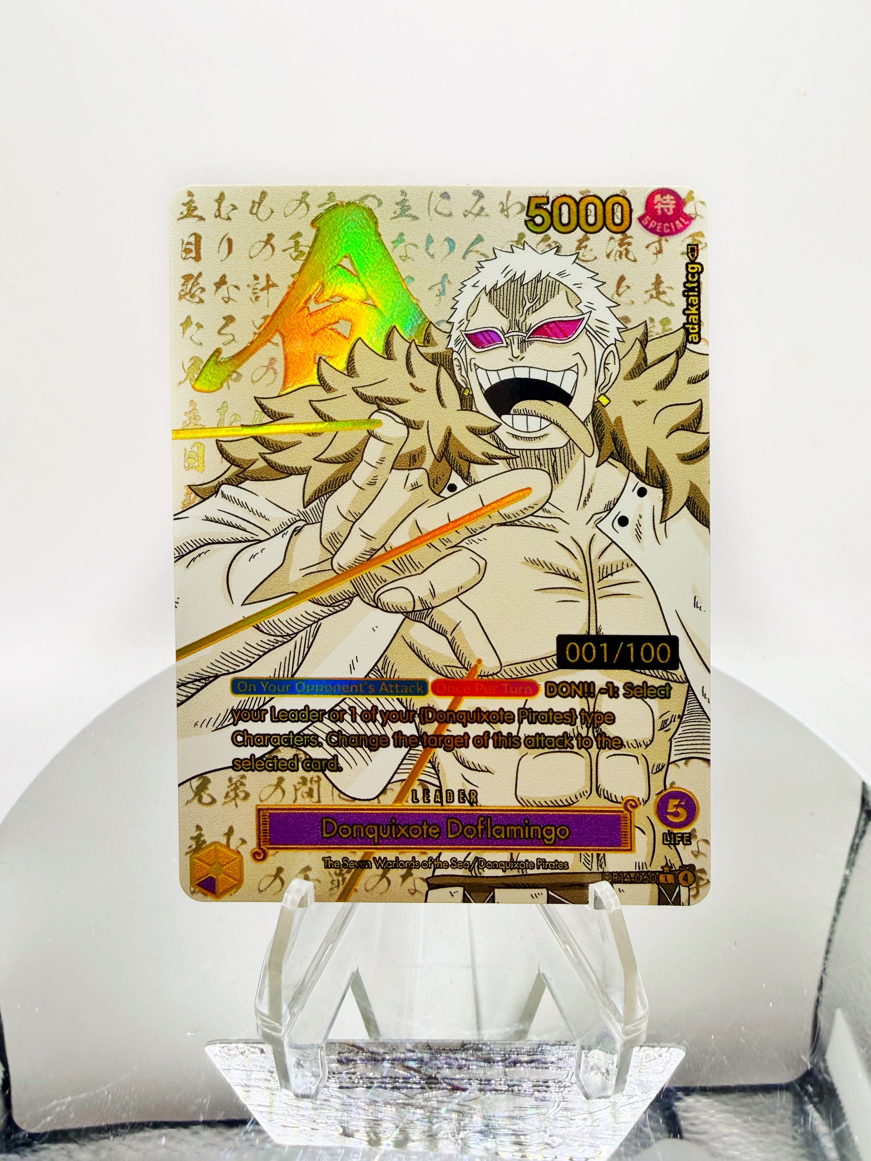 OP14 Donquixote Doflamingo “GLUTTONY” (Seven Sins Collection) One Piece Card Game