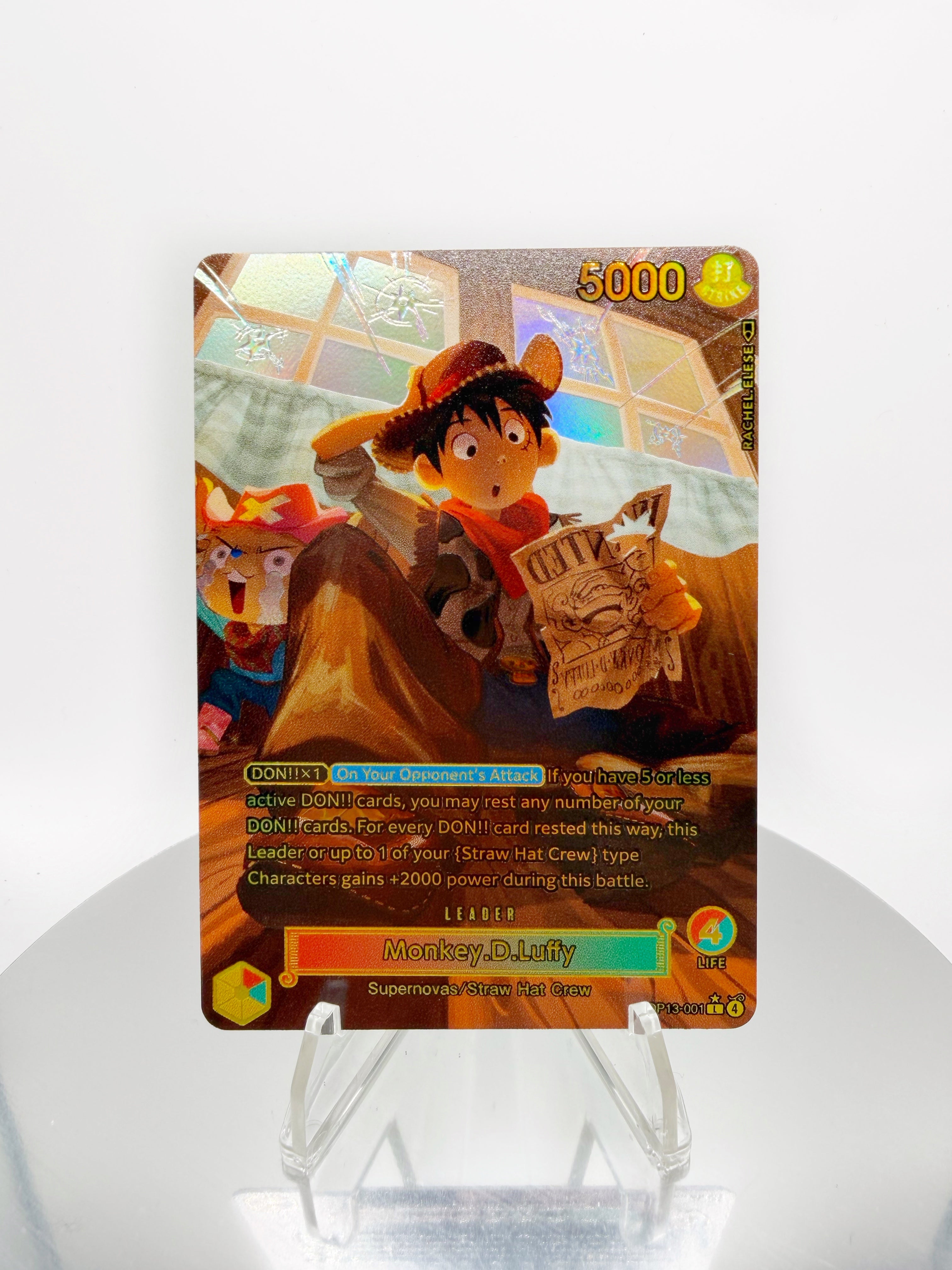 OP13 Monkey D. Luffy “Wild West” (Artist: Rachel Elese) One Piece Card Game