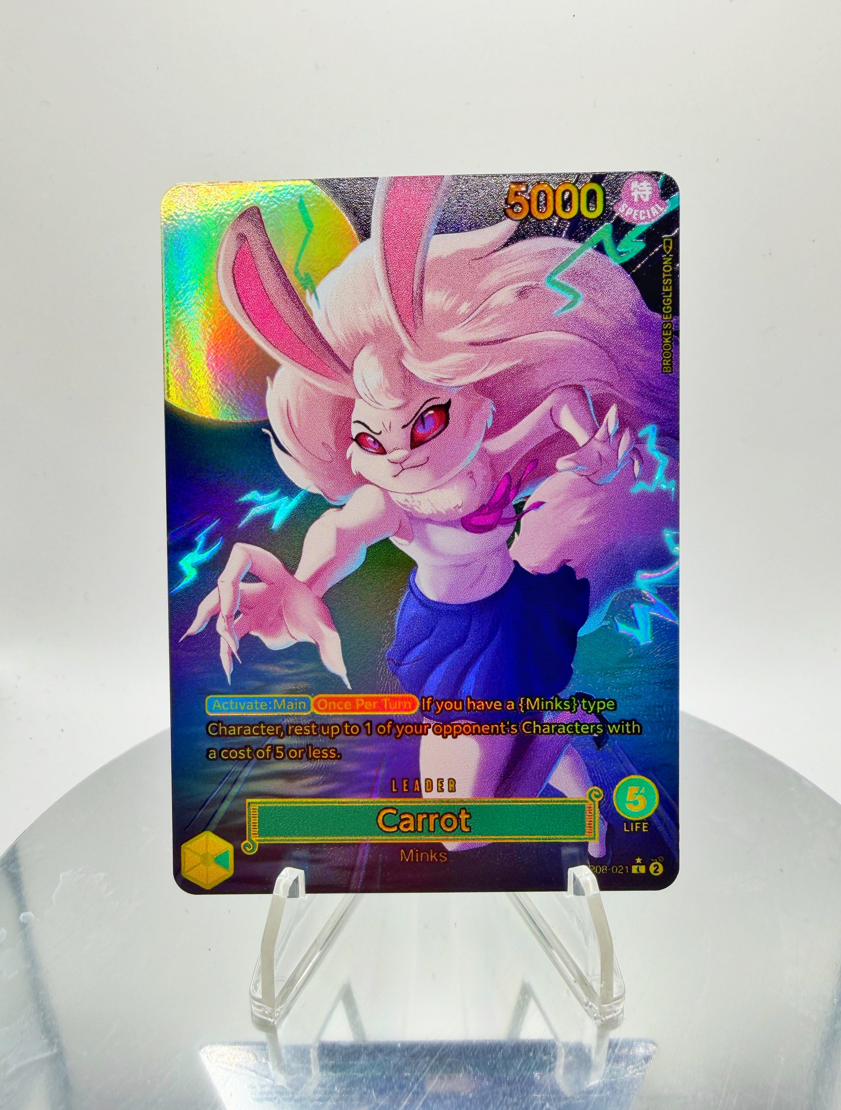 OP08 Carrot “Sulong Moon” (Artist: Brookes Eggleston) Custom Art
