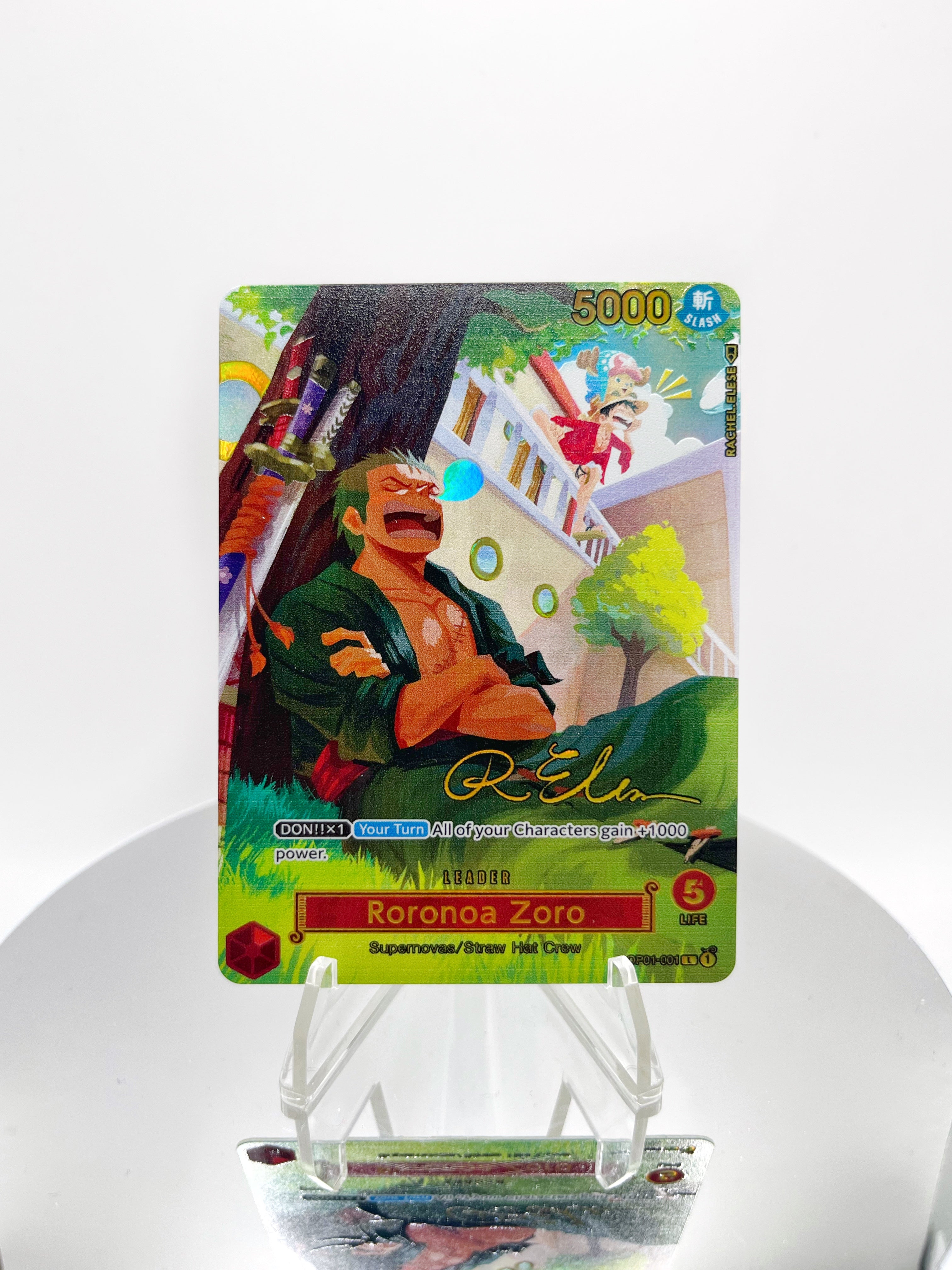 OP01 Zoro “Nap Time” SIGNATURE Full Art (Artist: Rachel Elese)