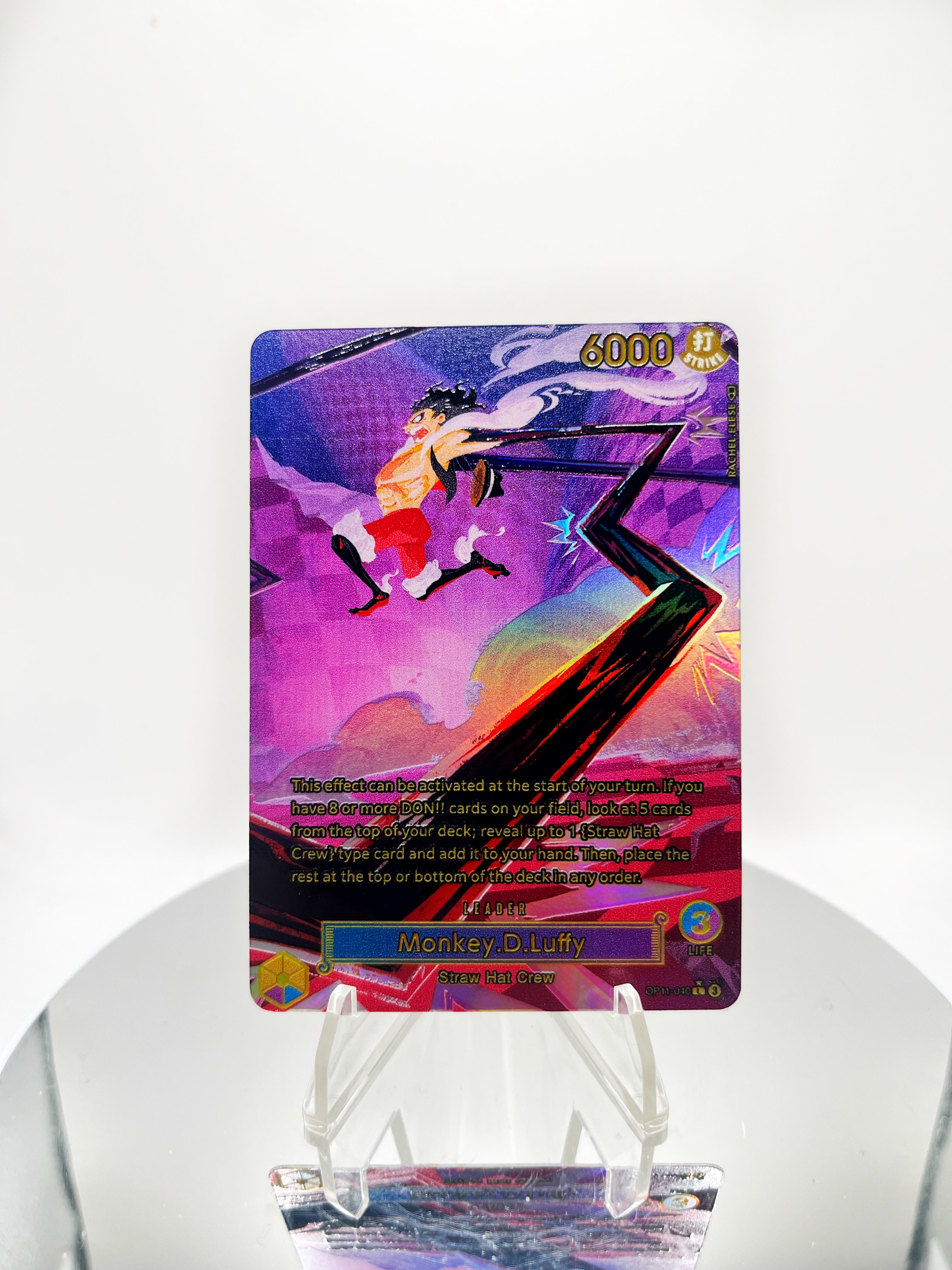 OP11 Luffy “Mirro-World” (Artist: Rachel Elese) One Piece Card Game