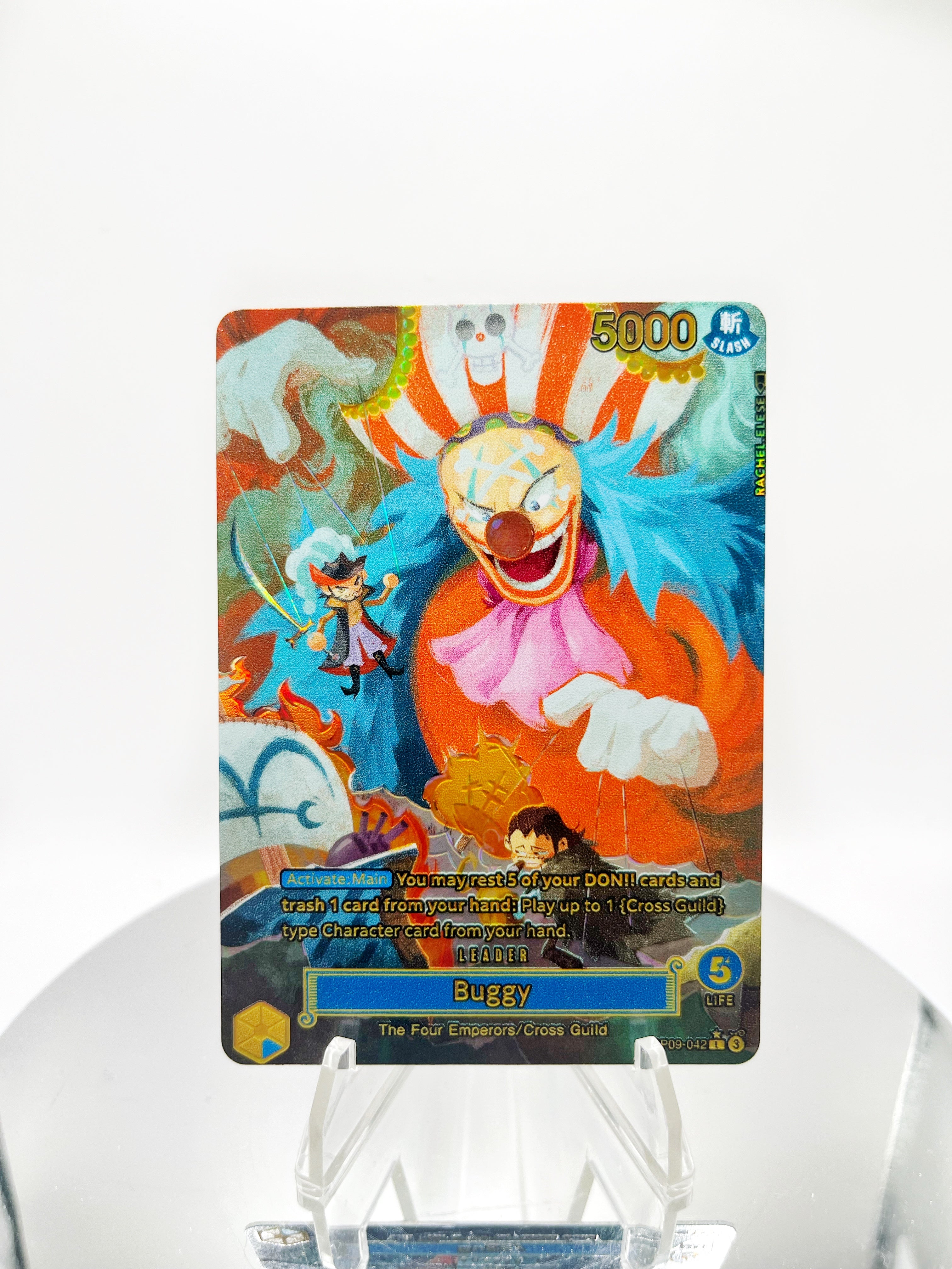 OP09 Buggy "Puppet Master" Full Art (Artist: Rachel Elese)