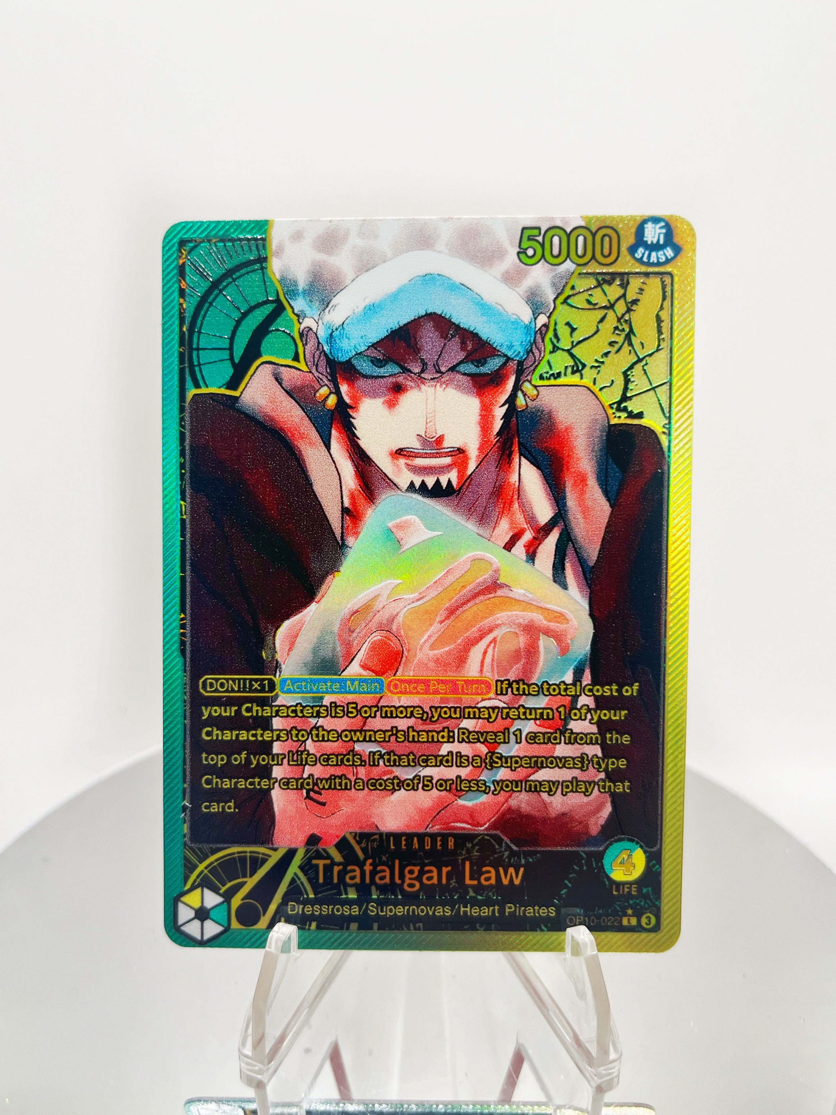 OP10 Trafalgar D. Law (MasterPrint Series) One Piece Card Game