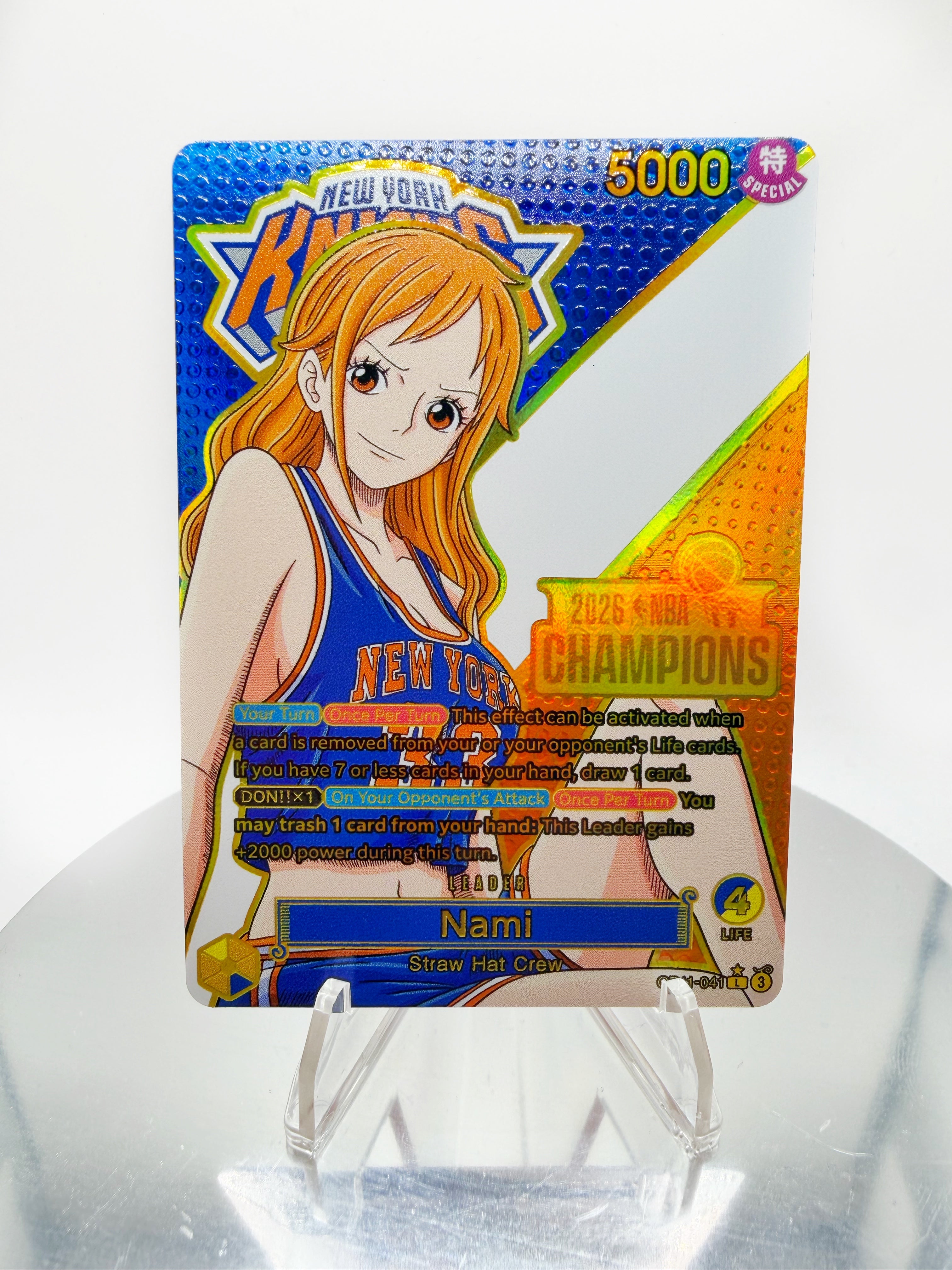 Basketball Champs OP11 Nami Custom Card