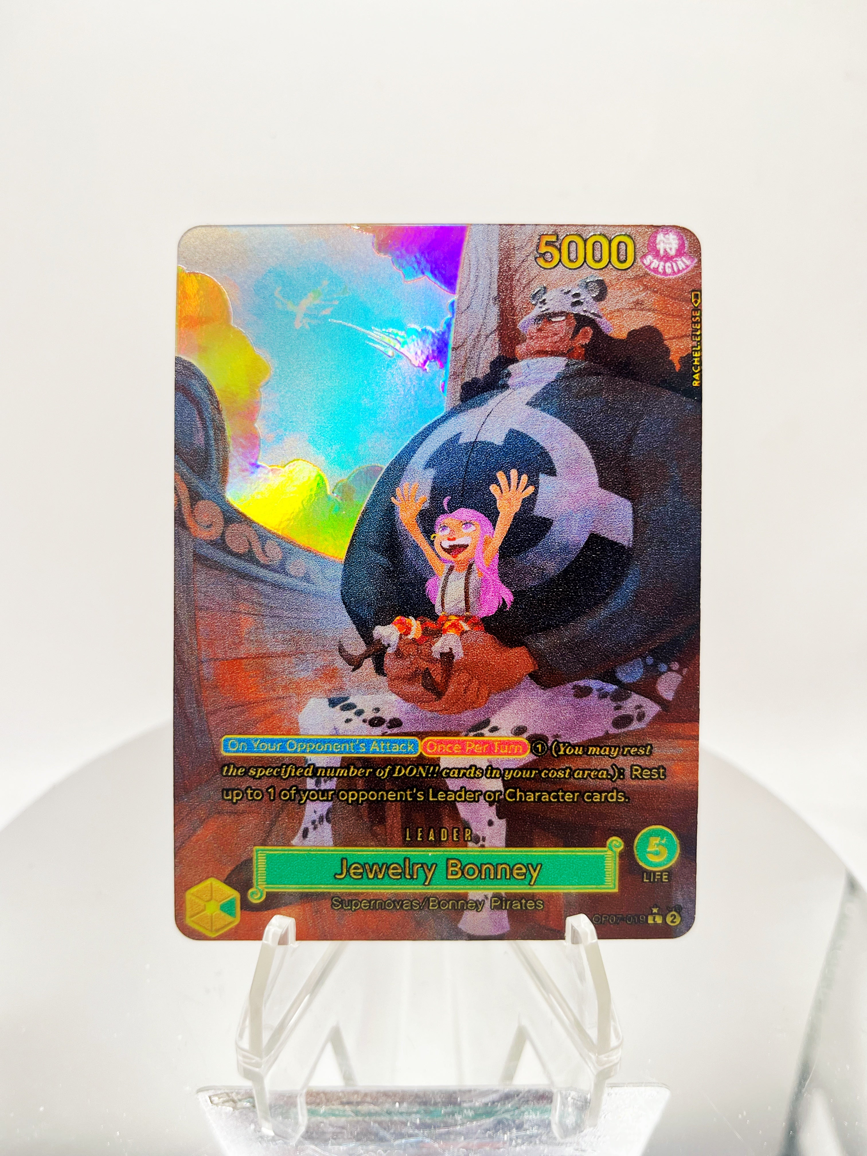 OP07 Jewelry Bonney “Reunited” Full Art (Artist: Rachel Elese)