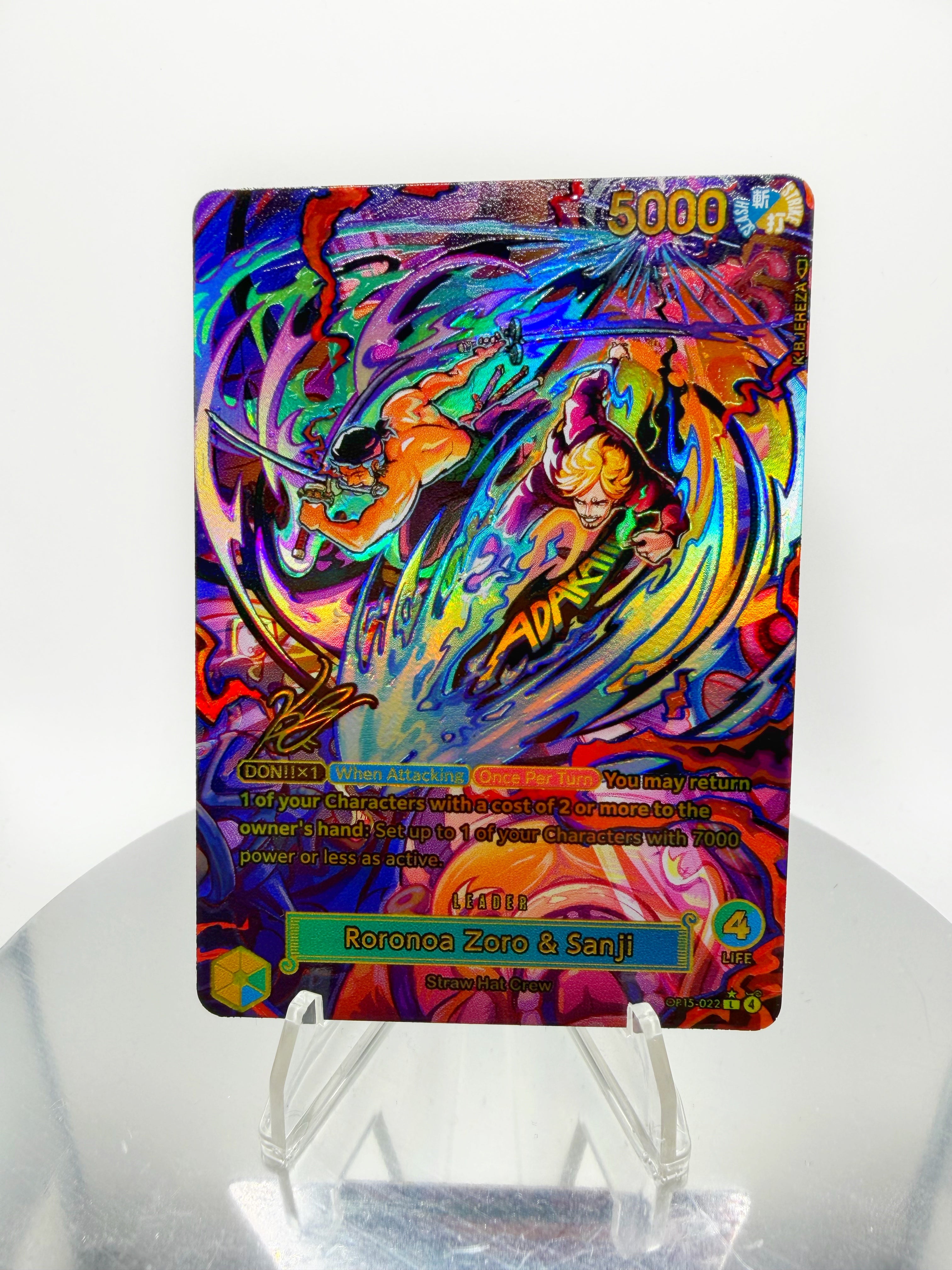 ST12 Zoro Sanji “Diable Oni Giri” SIGNATURE (Artist: KB Jereza) Custom Art (Copy)