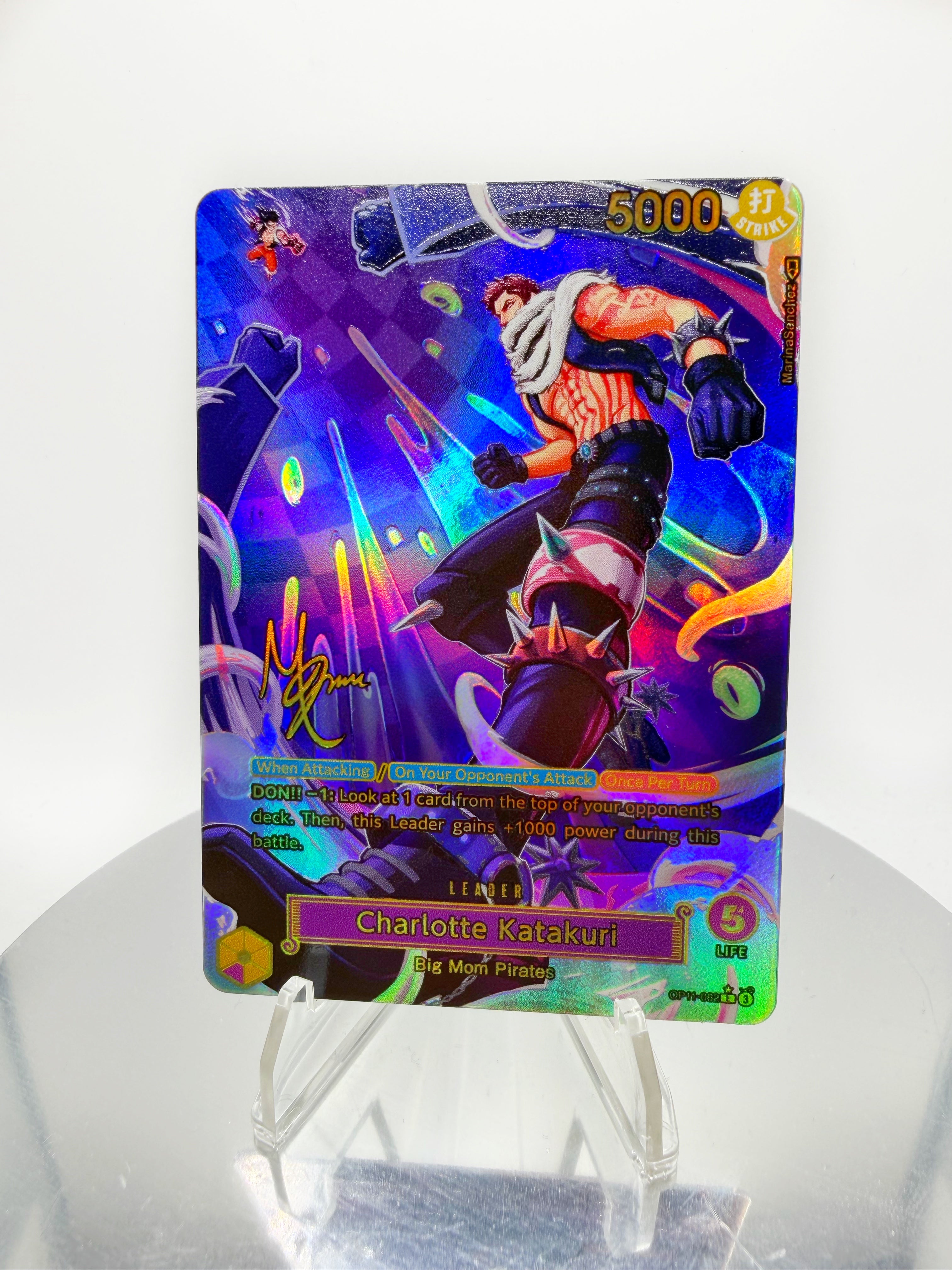 OP11 Katakuri “Mochi Time” SIGNATURE (Artist: Marina Sanchez) Custom Art