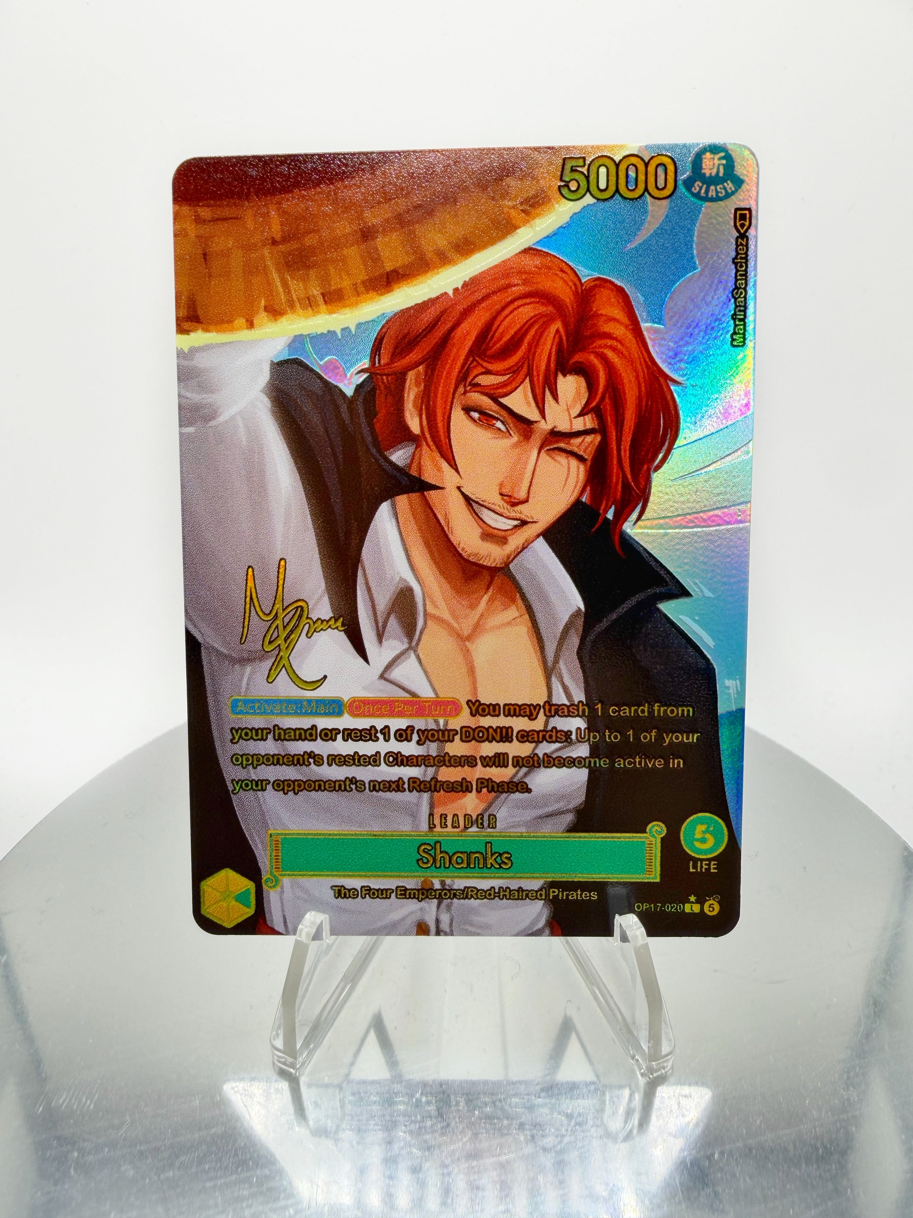 OP17 Shanks “Legacy” SIGNATURE (Artist: Marina Sanchez) Custom Art