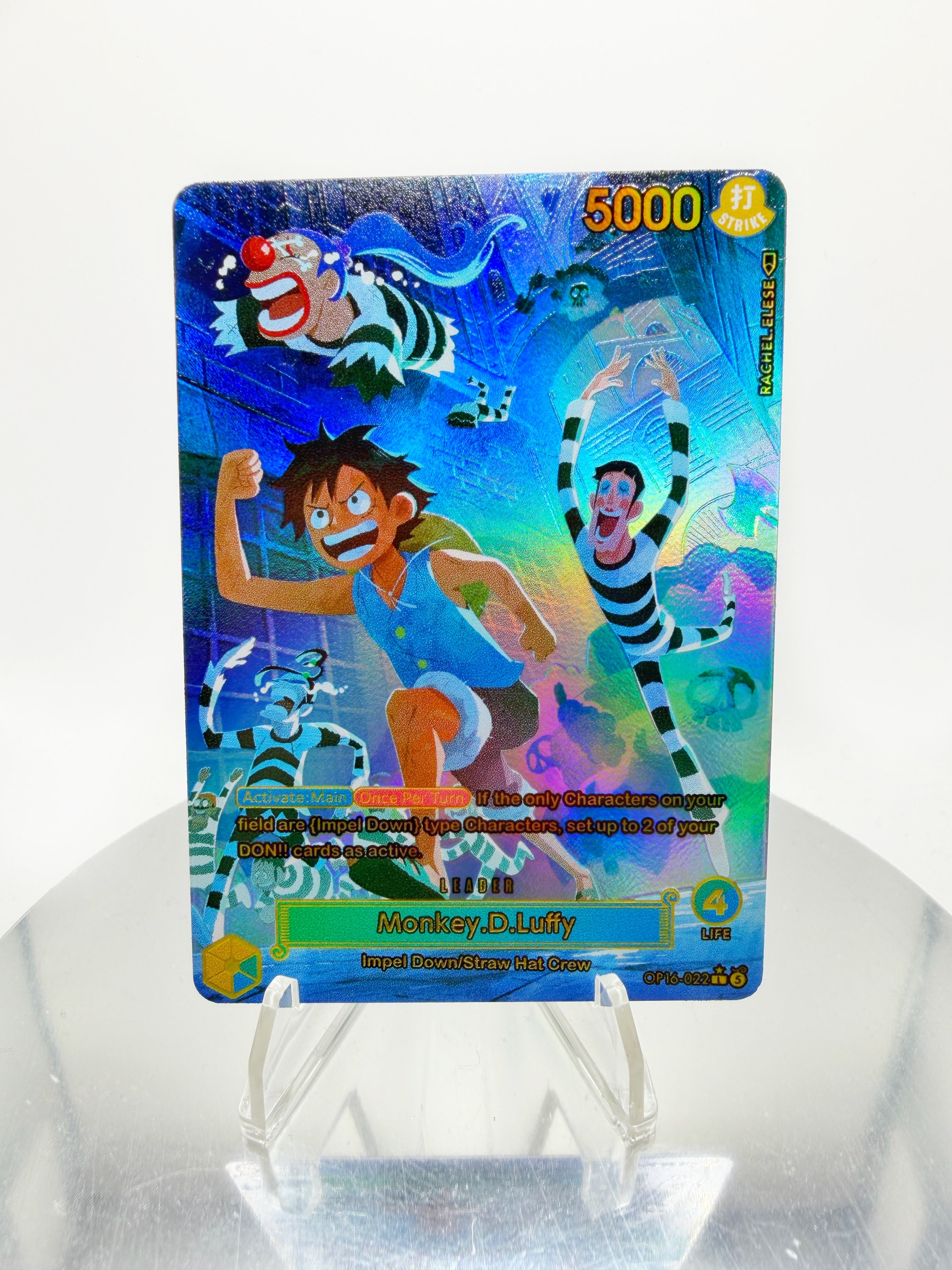 OP16 Luffy "Prison Break" (Artist: Rachel Elese) Custom Art