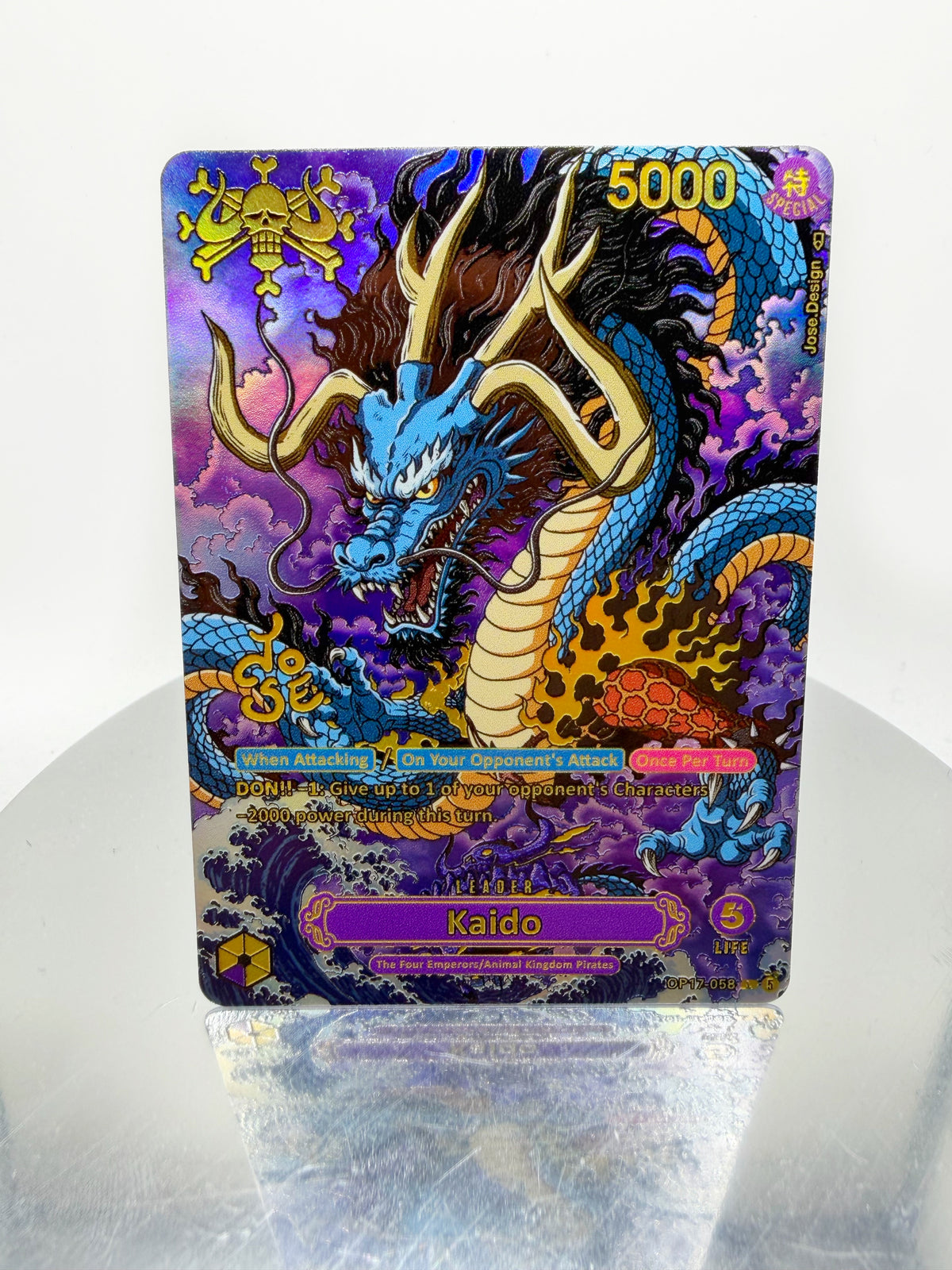 OP17 Kaido Dragon SIGNATURE (Art by Jose Rivadeneira)