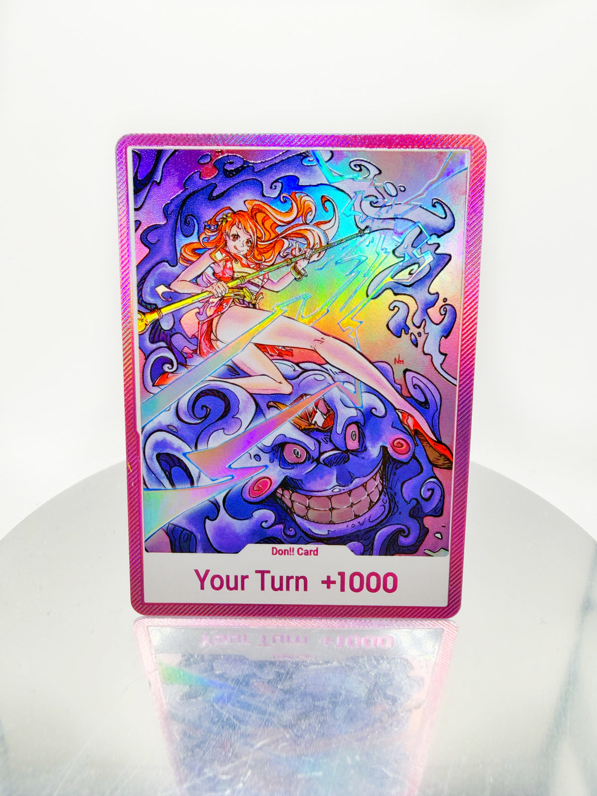 DON!! Nami "Zeus" VARIANT (SINGLE CARD) (Art by Nico Scribbles)