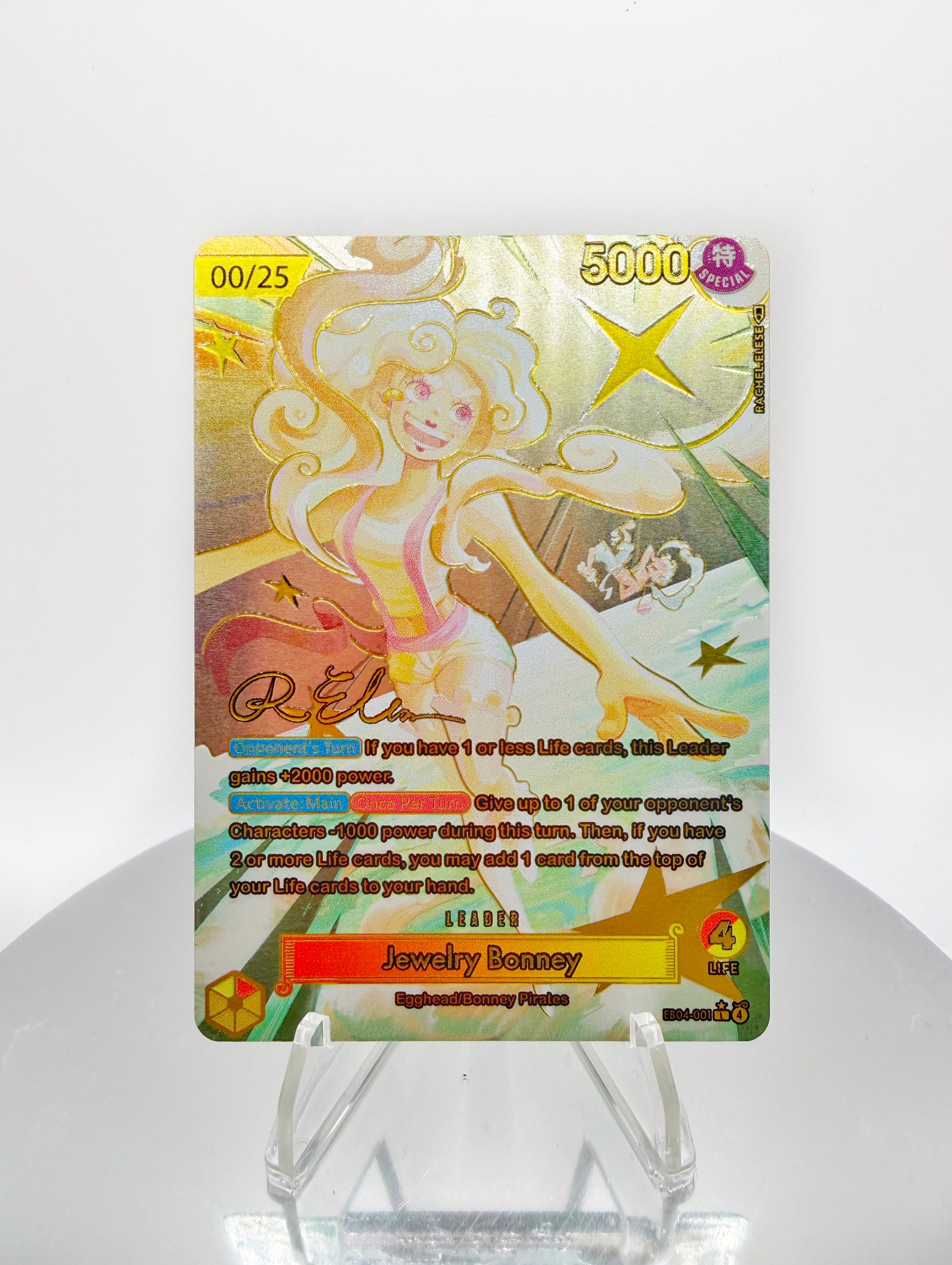 [SERIAL GOLD METAL] EB04 Jewelry Bonney “Sunrise” SIGNATURE (Artist: Rachel Elese) Custom Art