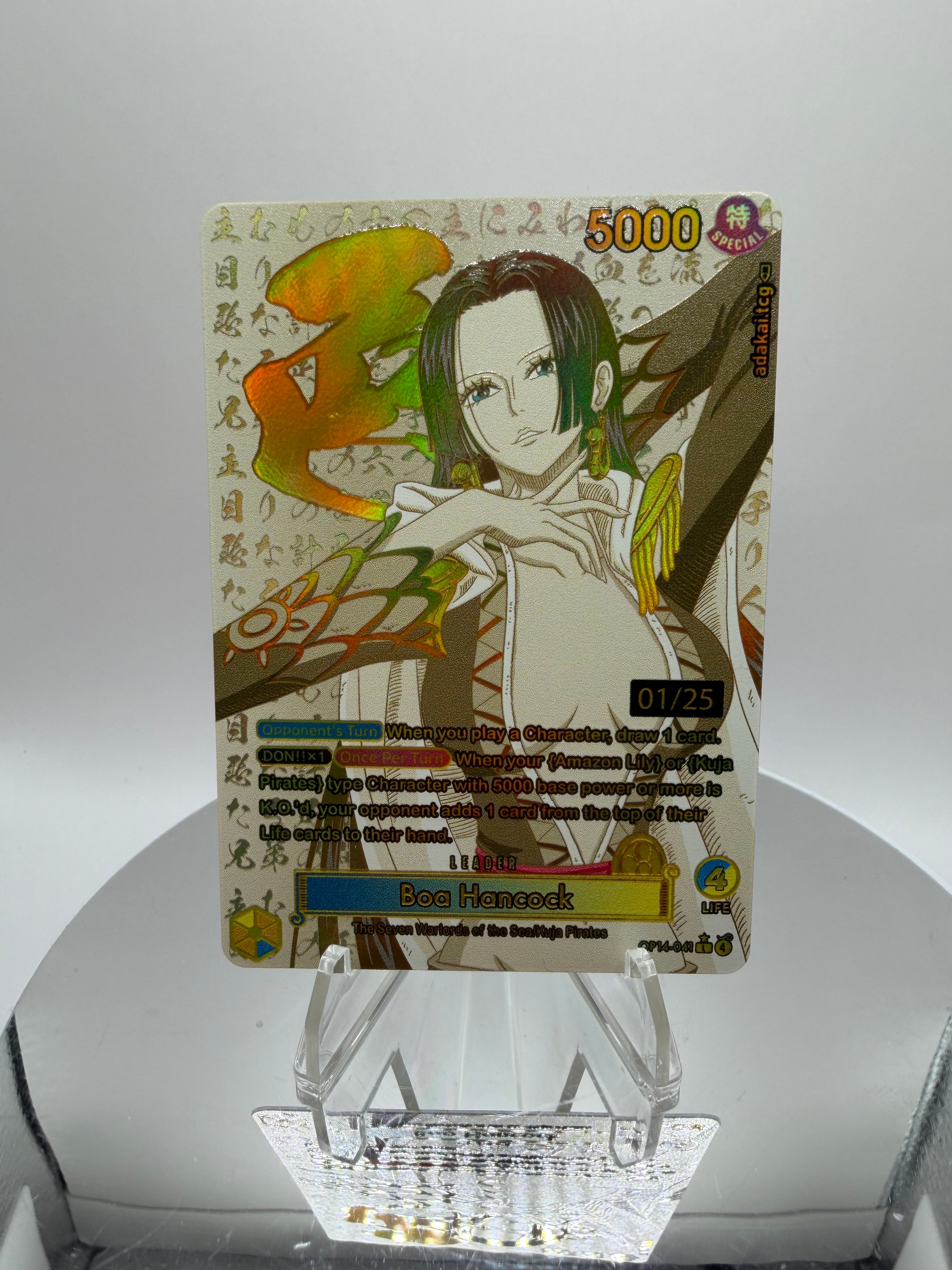 OP14 Boa Hancock “LUST” Divine Gold (Seven Sins Collection) Custom Art
