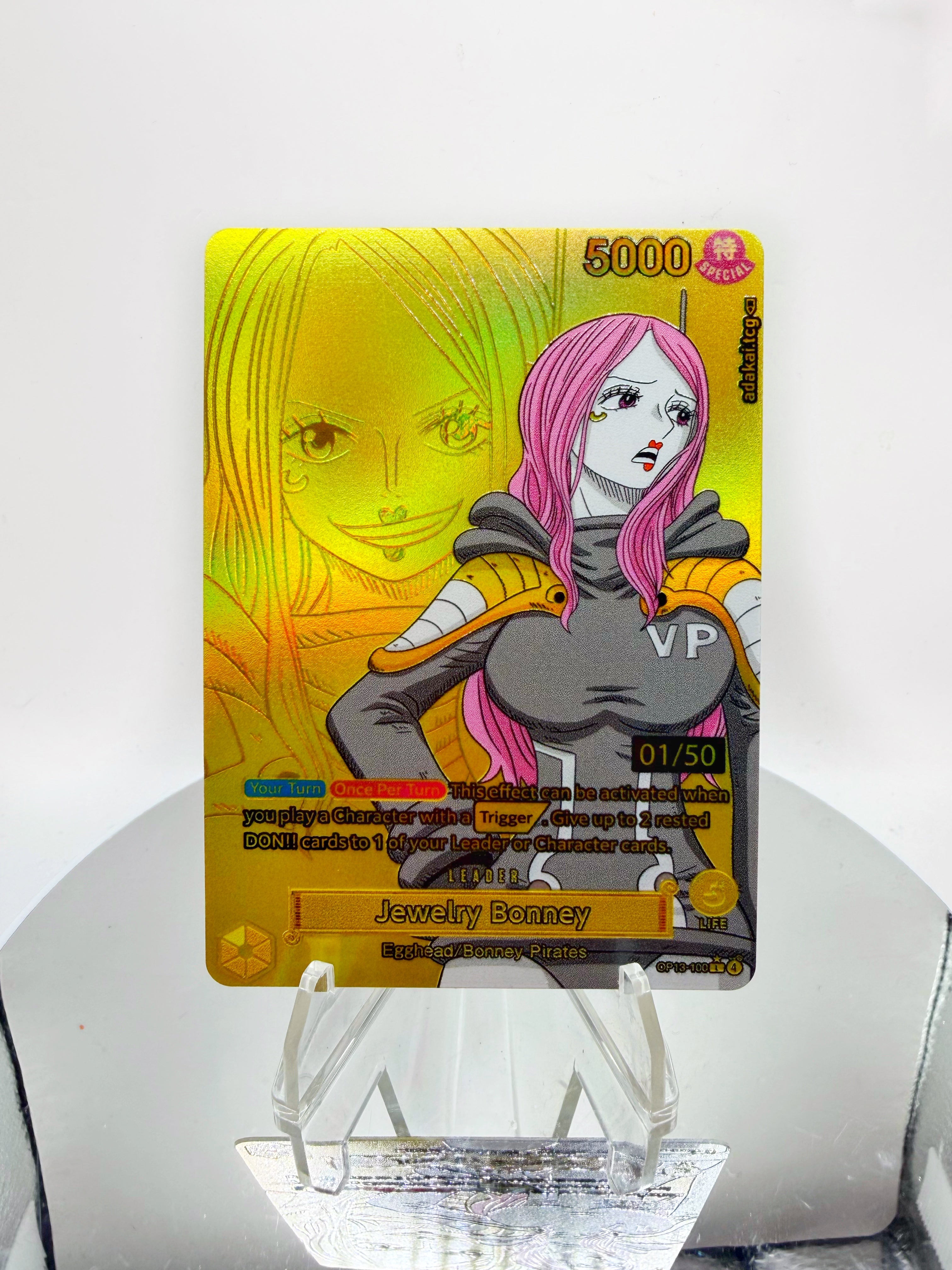OP13 Jewelry Bonney (Serialized ColorFoil) Custom Art