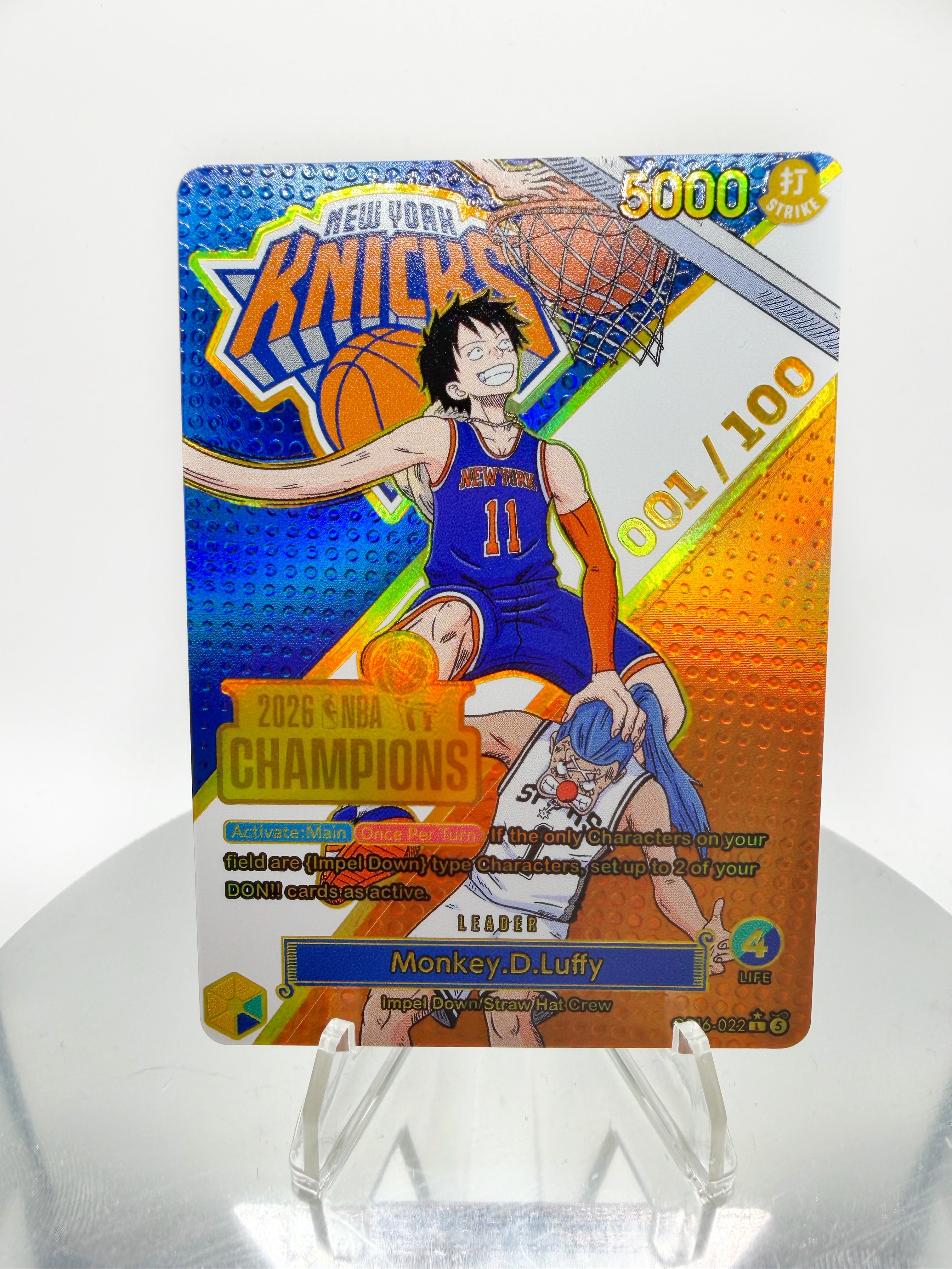 SERIALIZED GOLD] Basketball Champs OP16 Luffy