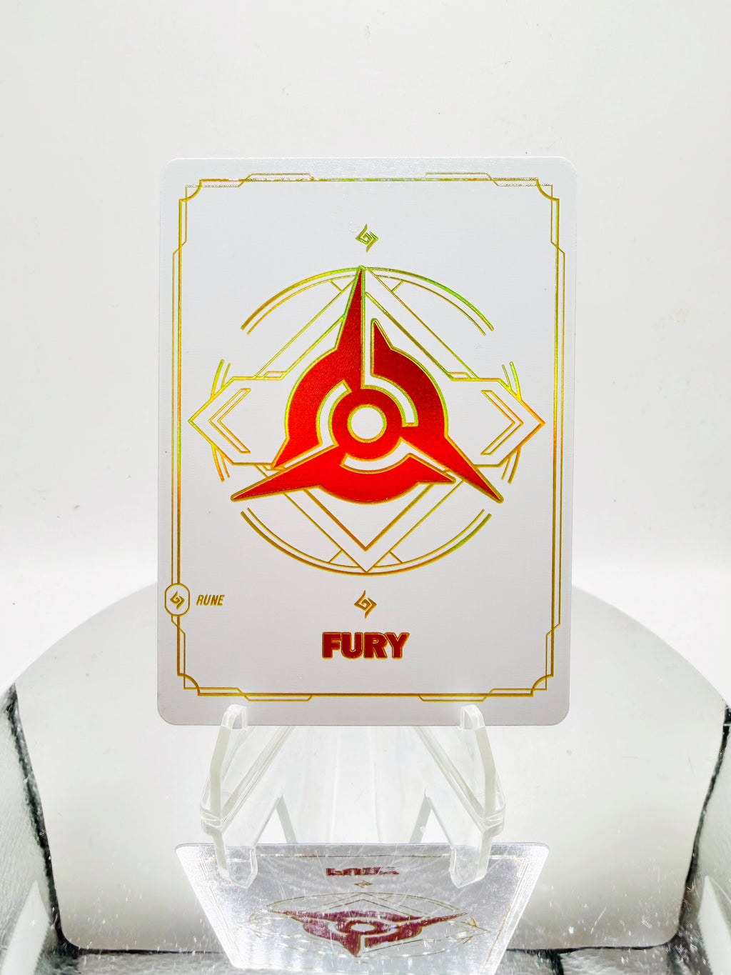 [RIFTBOUND] Premium Fury Rune Card (Single Card)
