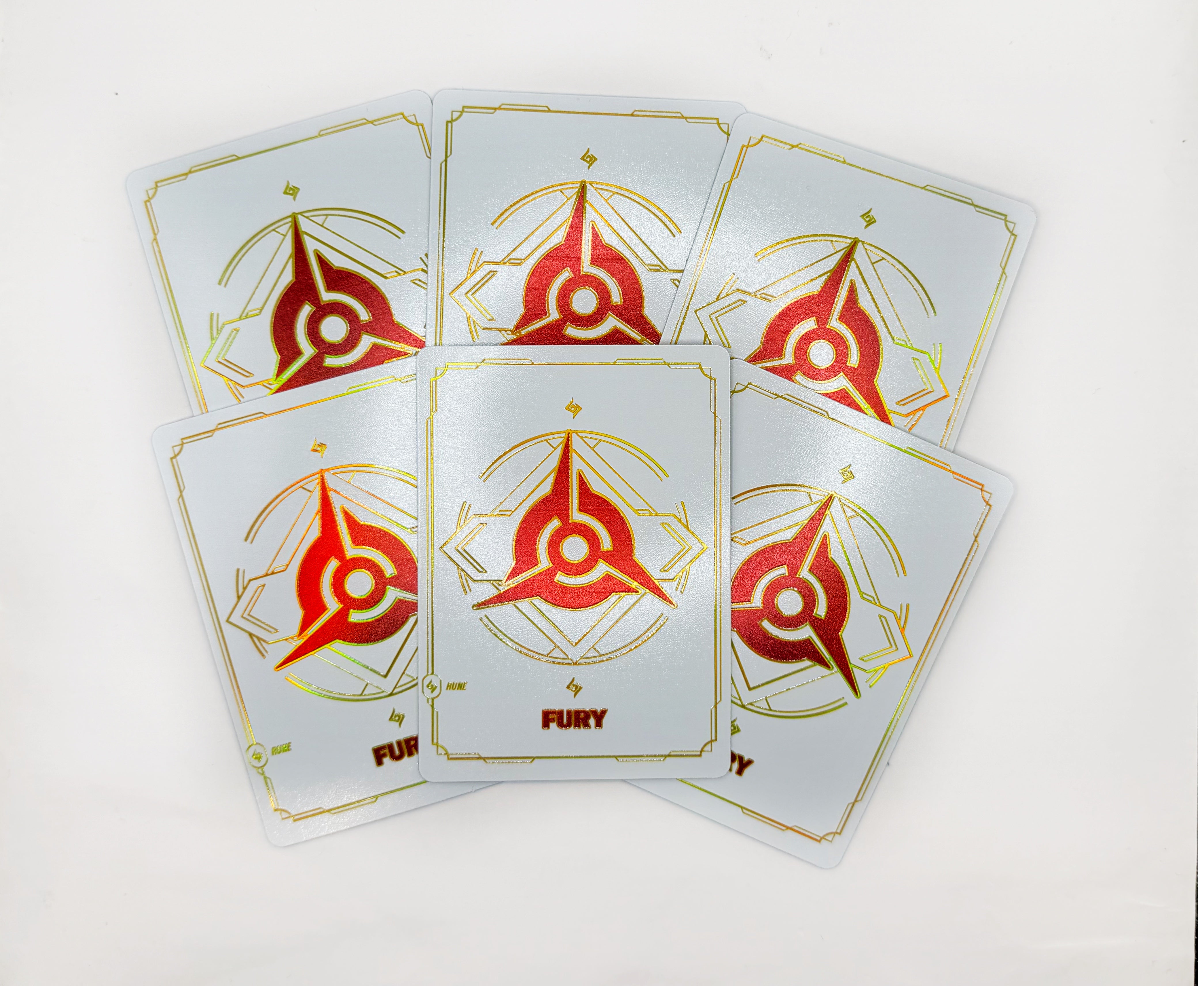 [RIFTBOUND] Premium Fury Rune Card (6 CARD BUNDLE Card)