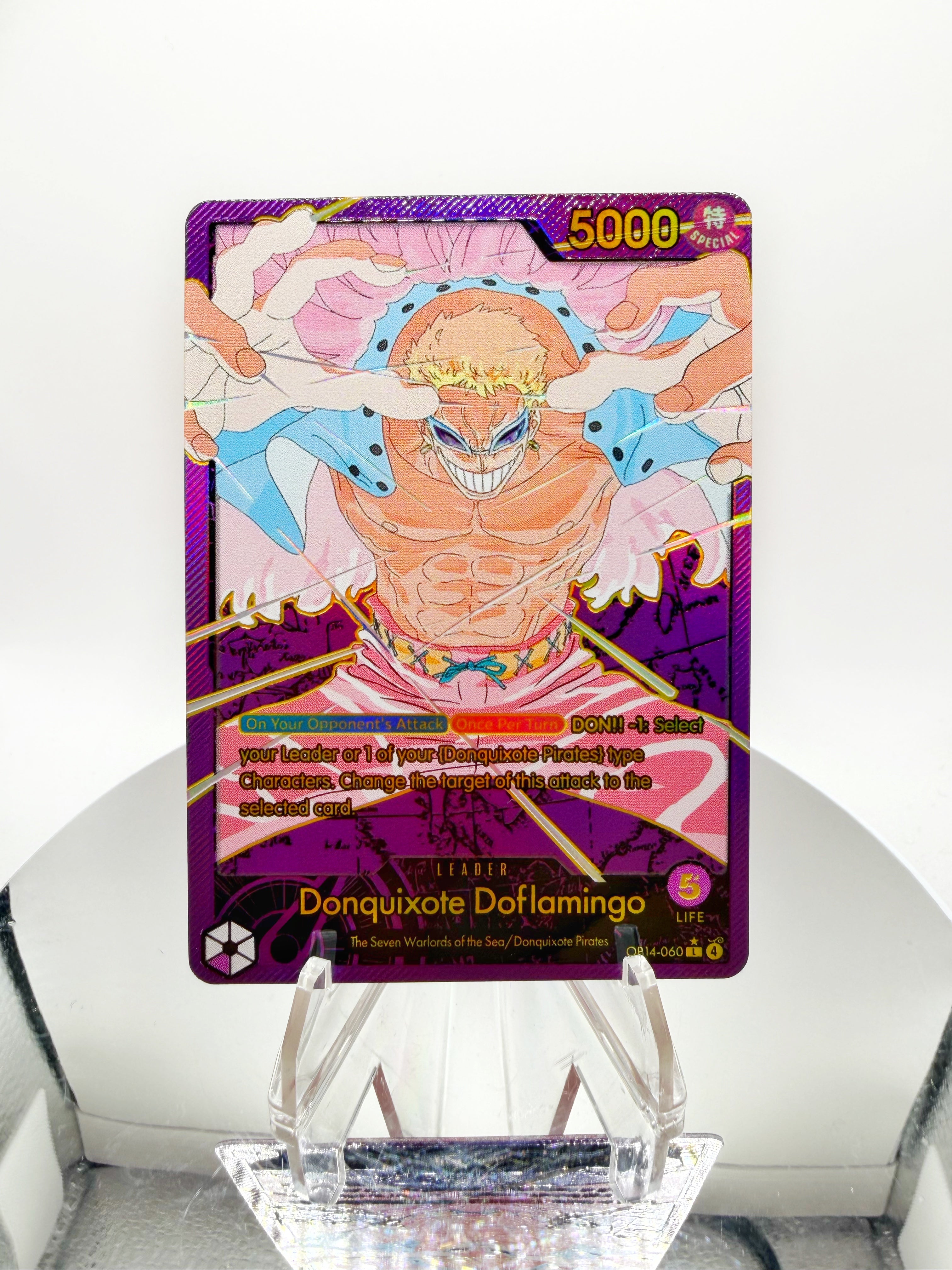 OP14 Donquixote Doflamingo (MasterPrint Series) One Piece Card Game