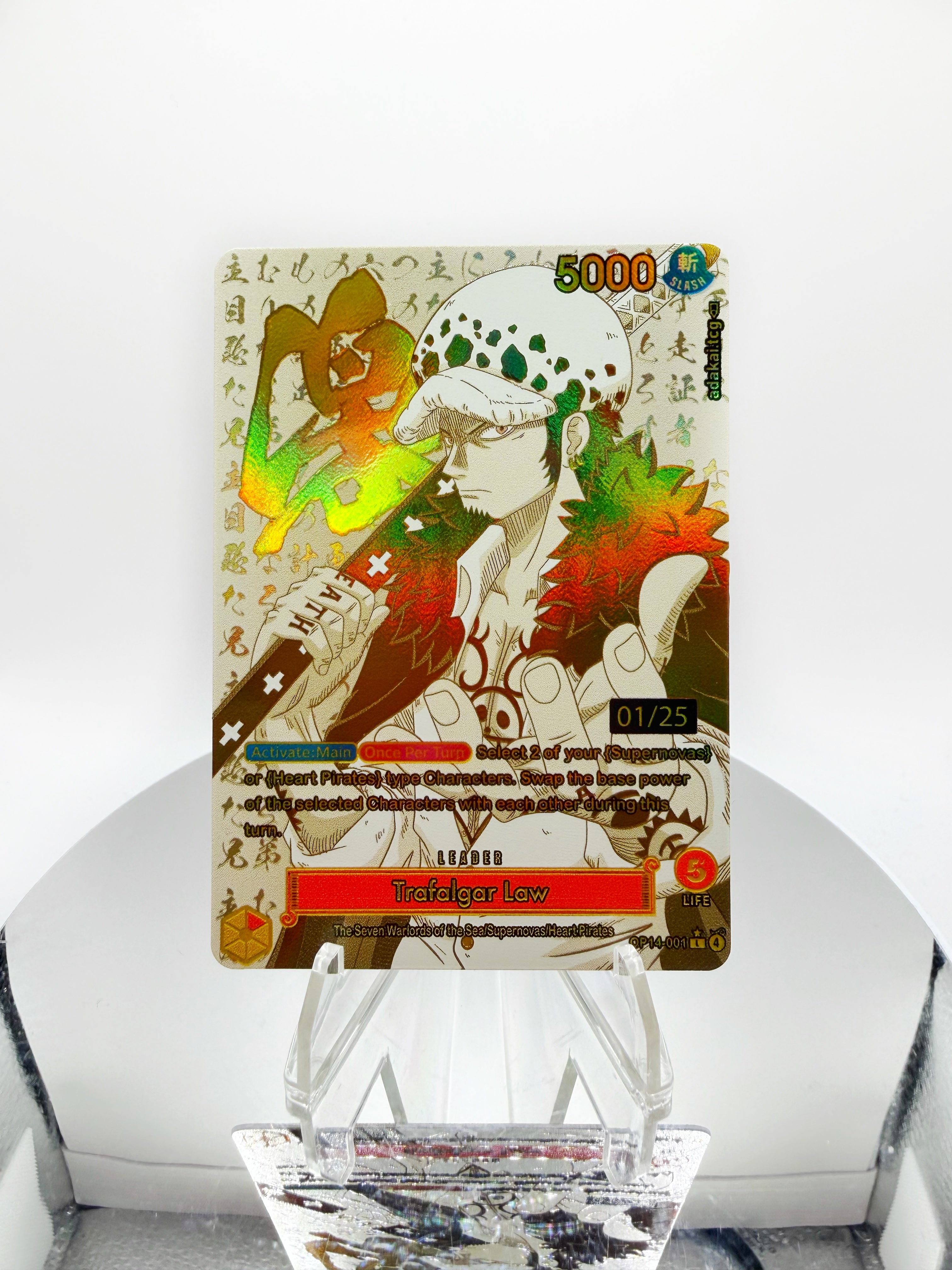 OP14 Trafalgar Law “WRATH” Divine Gold (Seven Sins Collection) Custom