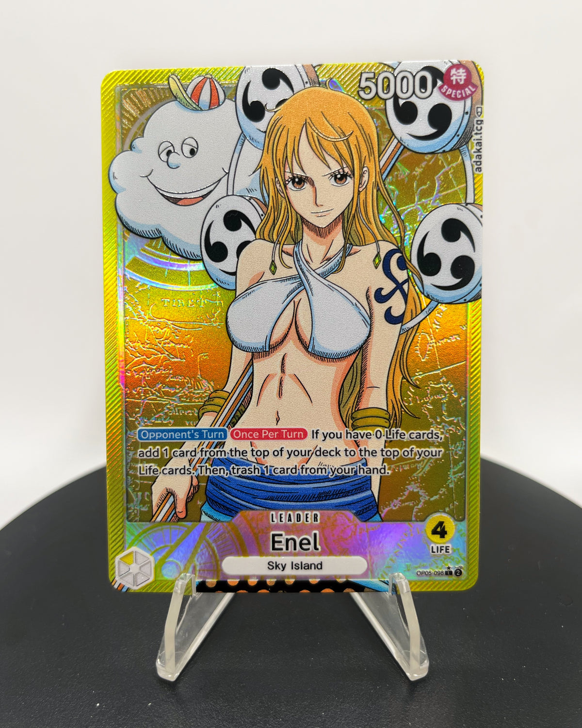 OP05 & OP11 Enel & Nami (DOUBLE SIDED CARD) Custom Art OP05 & OP11 Enel & Nami (DOUBLE SIDED CARD) Custom Art