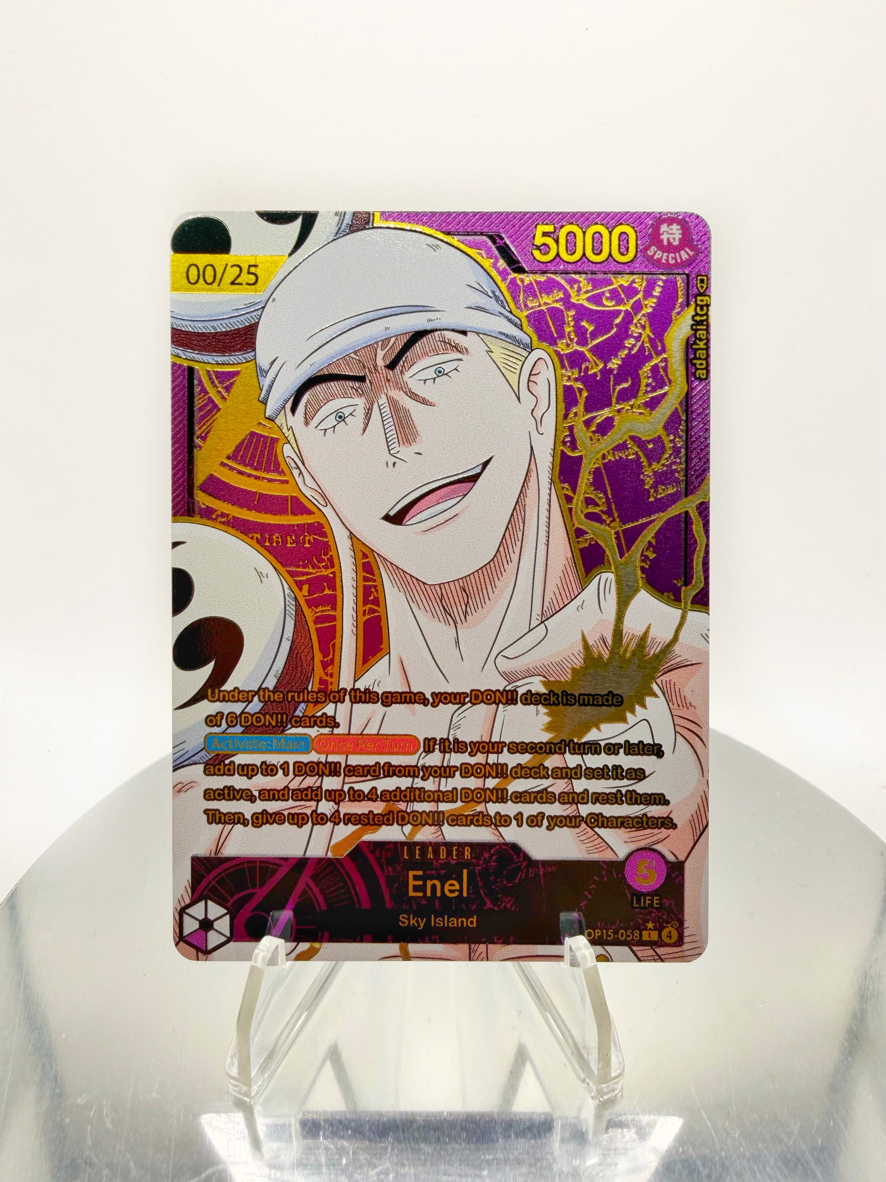 [SERIAL GOLD METAL] OP15 Enel Custom Art