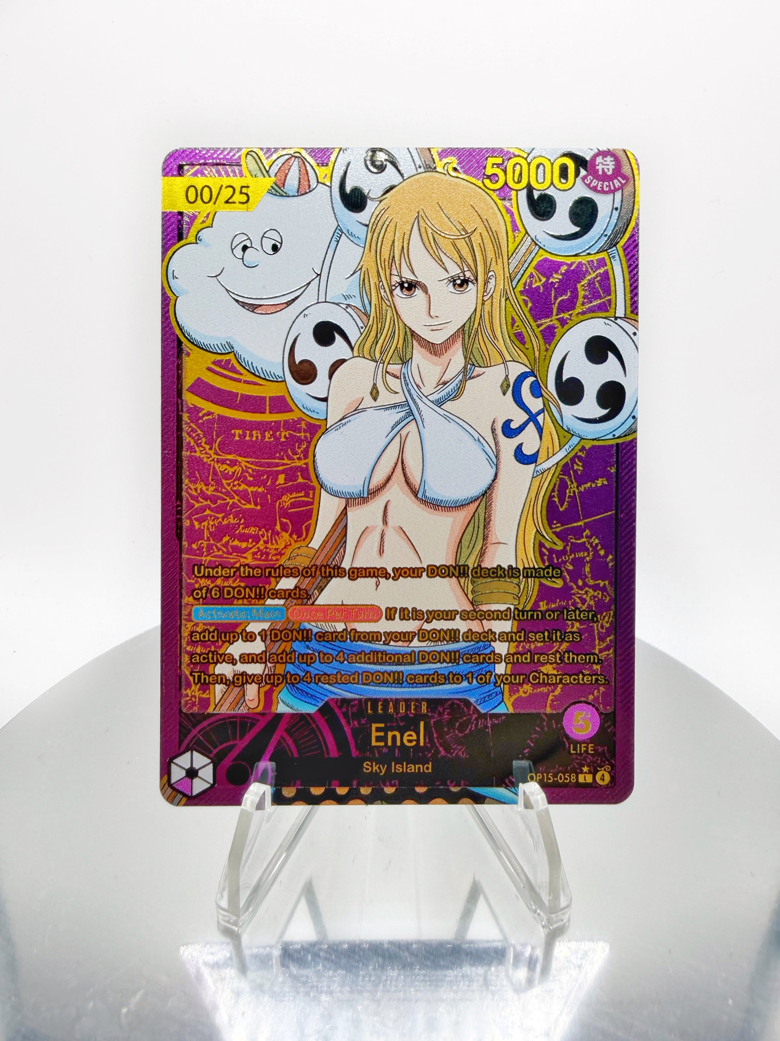 [SERIAL GOLD METAL] OP15 Enel “Thunder Goddess” Custom Art