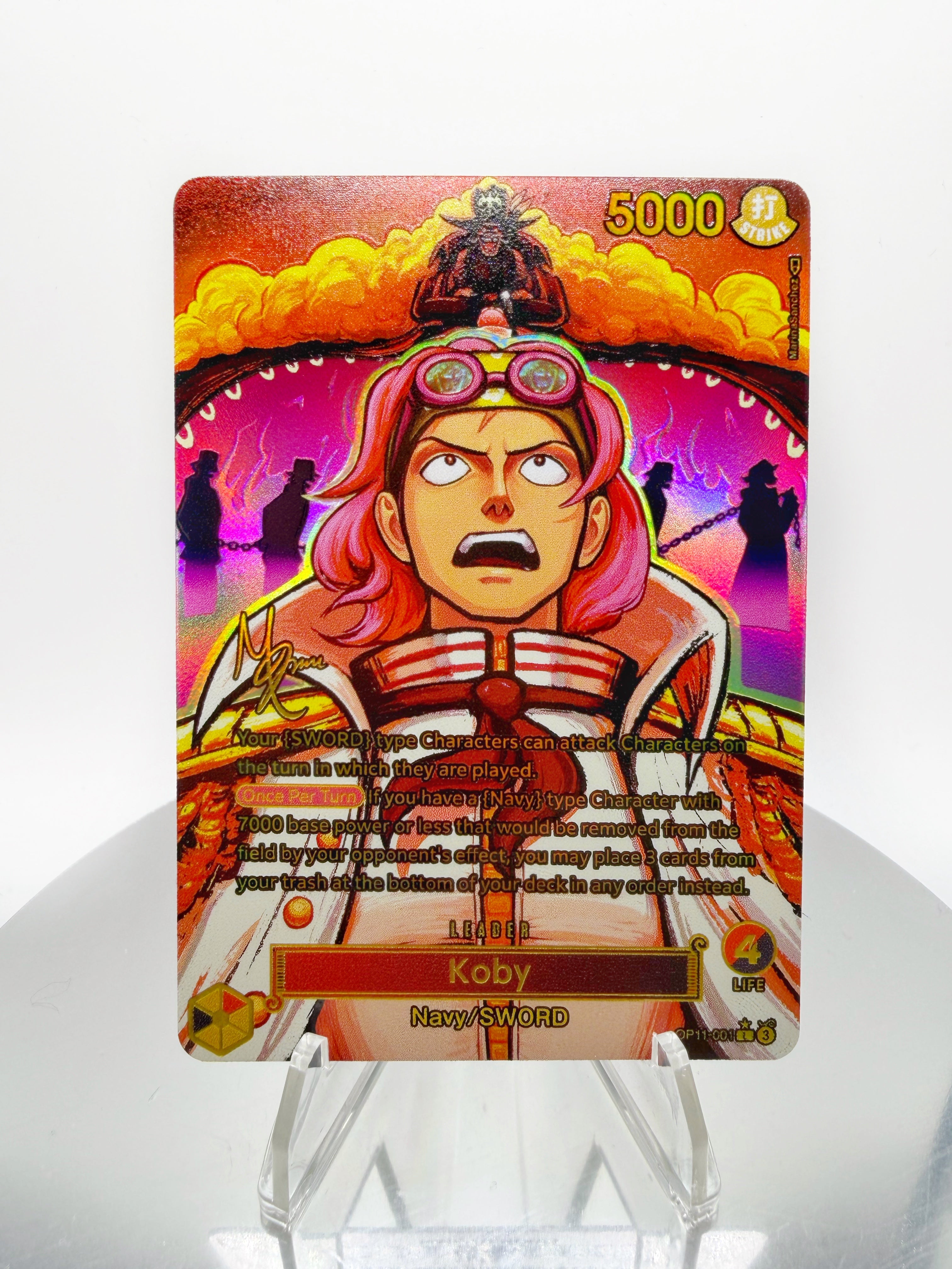 OP11 Koby “The Liberator” SIGNATURE (Artist: Marina Sanchez)  Custom Art (Copy)