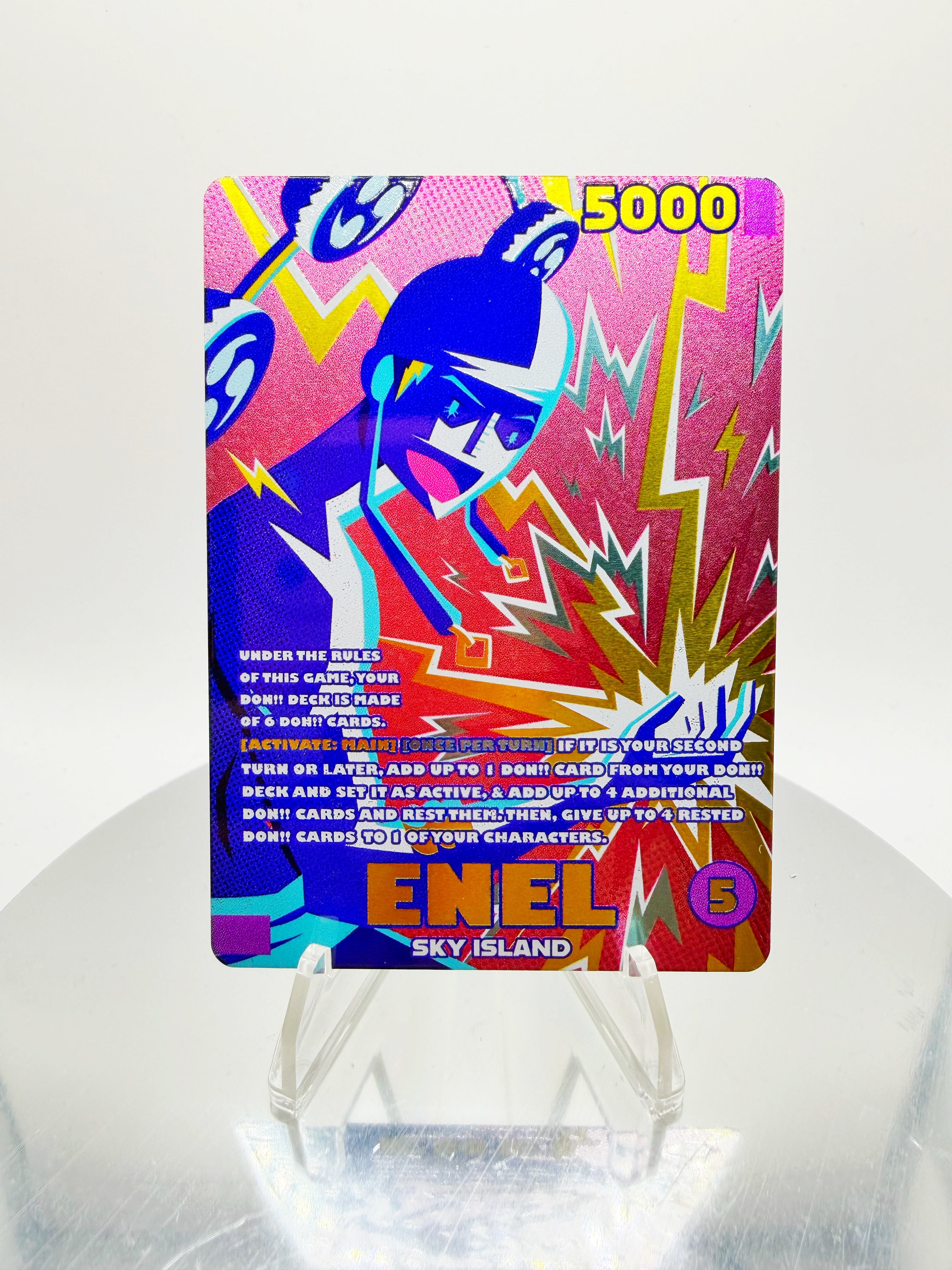 [METAL CARD] OP15 Enel Pop-Art (Art by GerryDraws)