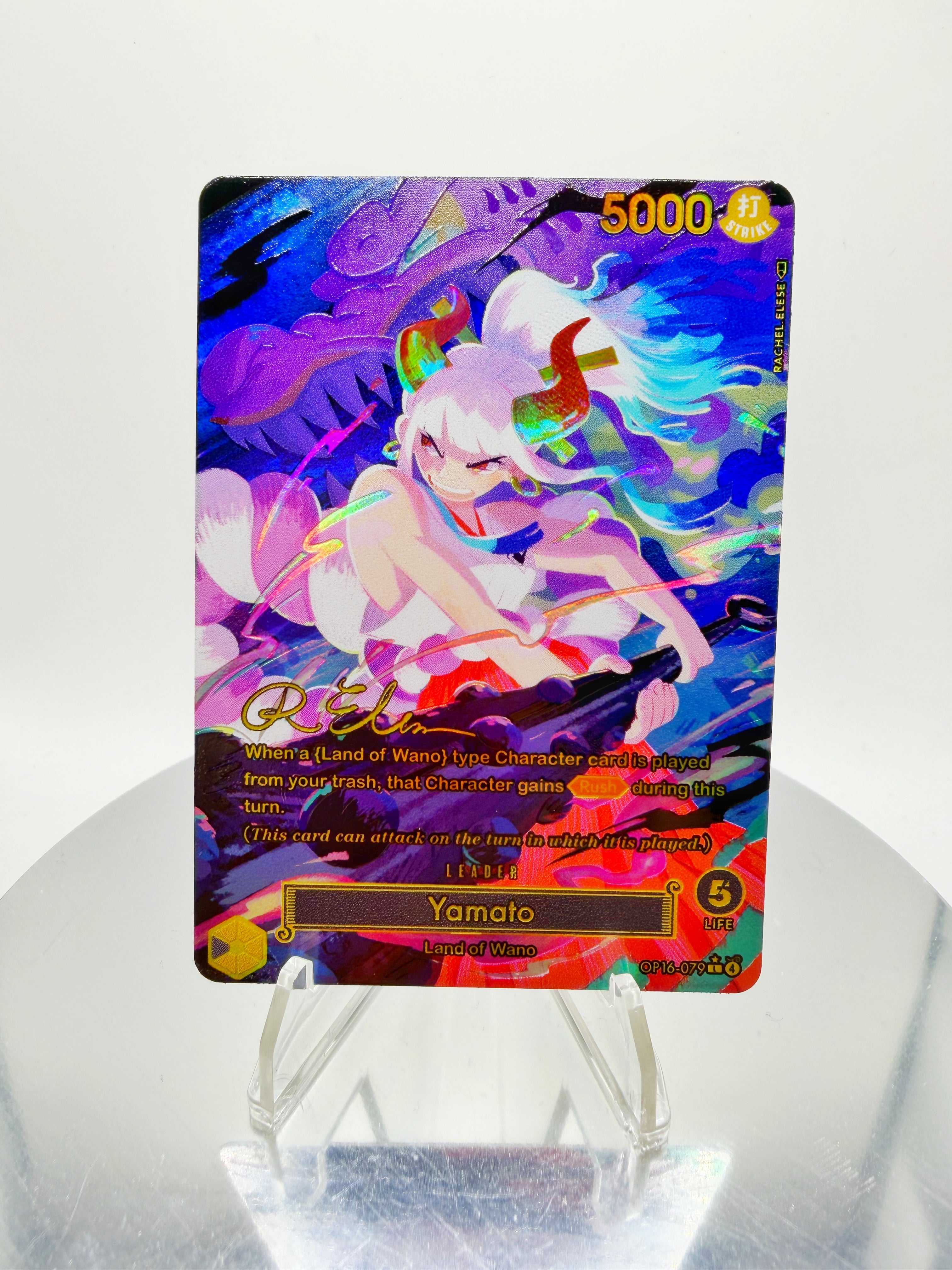 OP16 Yamato “Thunder Bagua” SIGNATURE (Artist: Rachel Elese) Custom Art