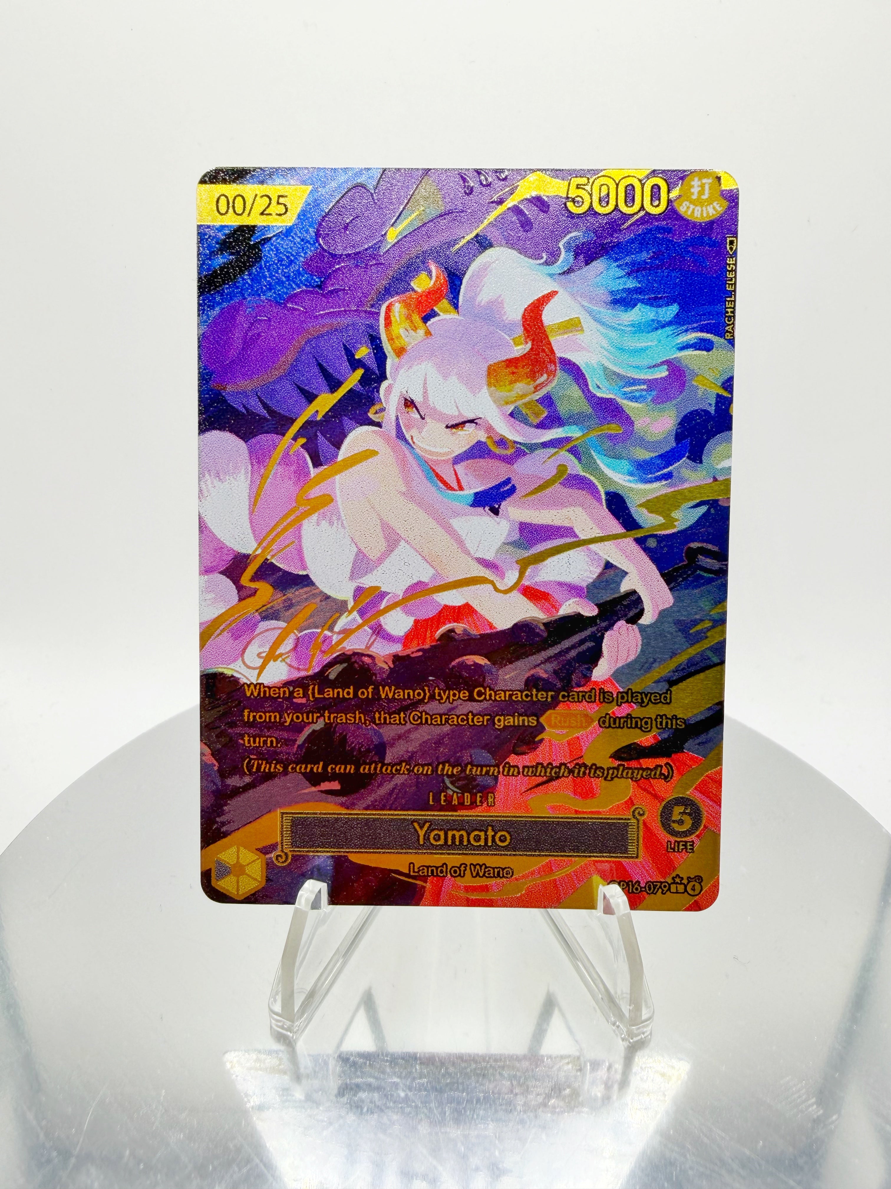 [SERIAL GOLD METAL] OP16 Yamato “Thunder Bagua” SIGNATURE (Artist: Rachel Elese) Custom Art