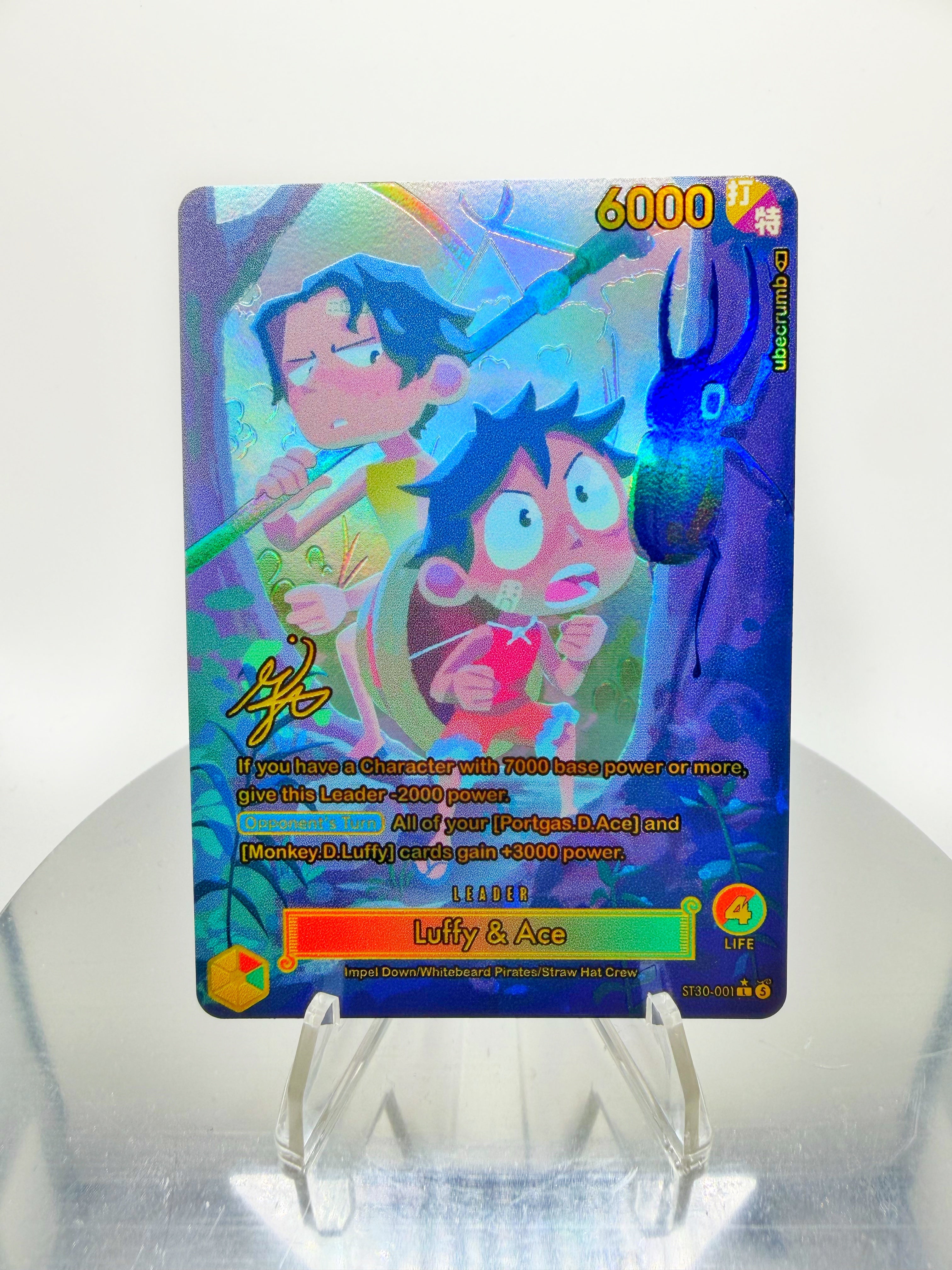 ST30 Ace & Luffy “Memories” SIGNATURE (Artist: Gia Adaya)