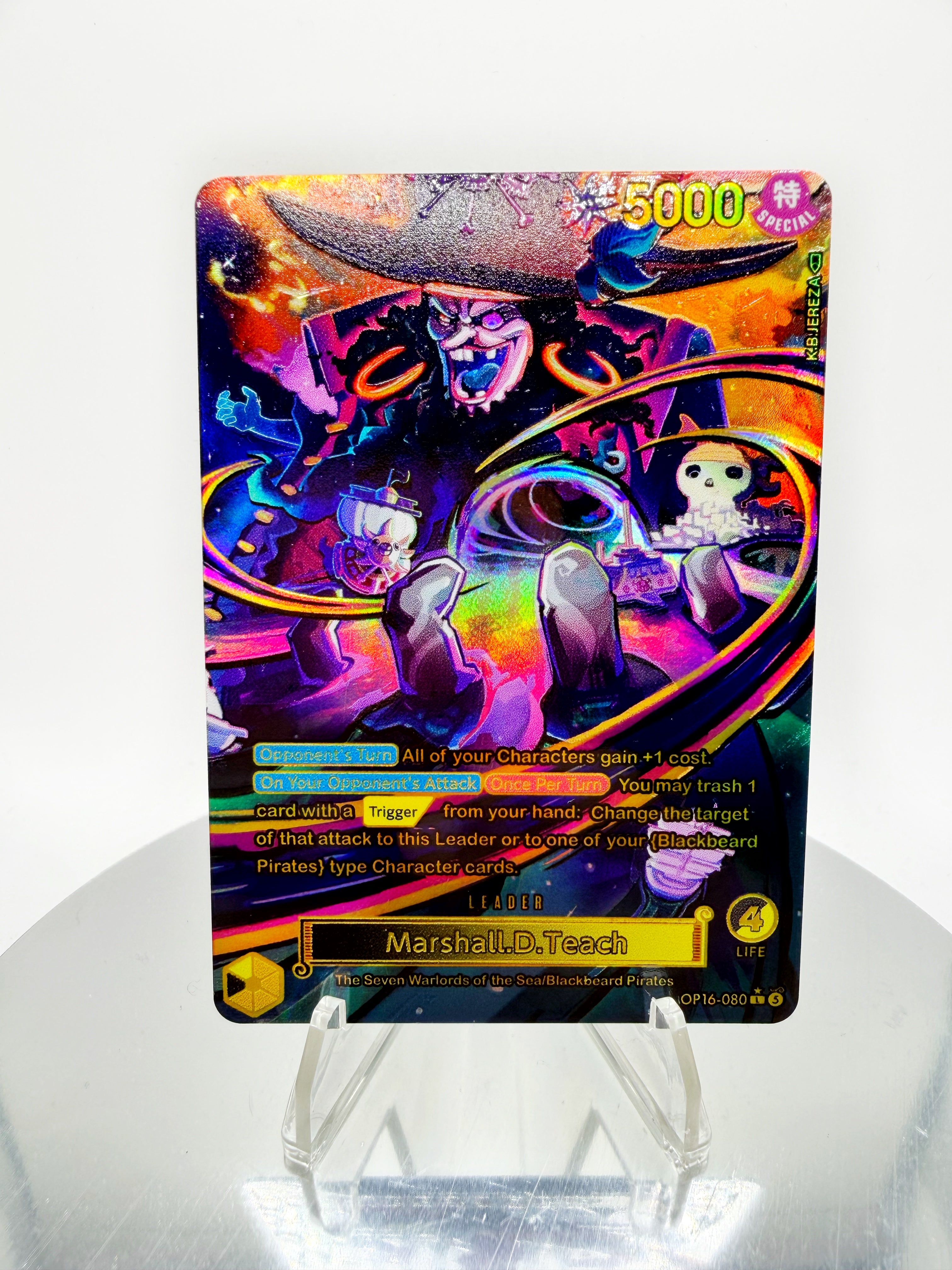 OP16 Marshall D. Teach “Galaxy” (Artist: KB Jereza) Custom Art