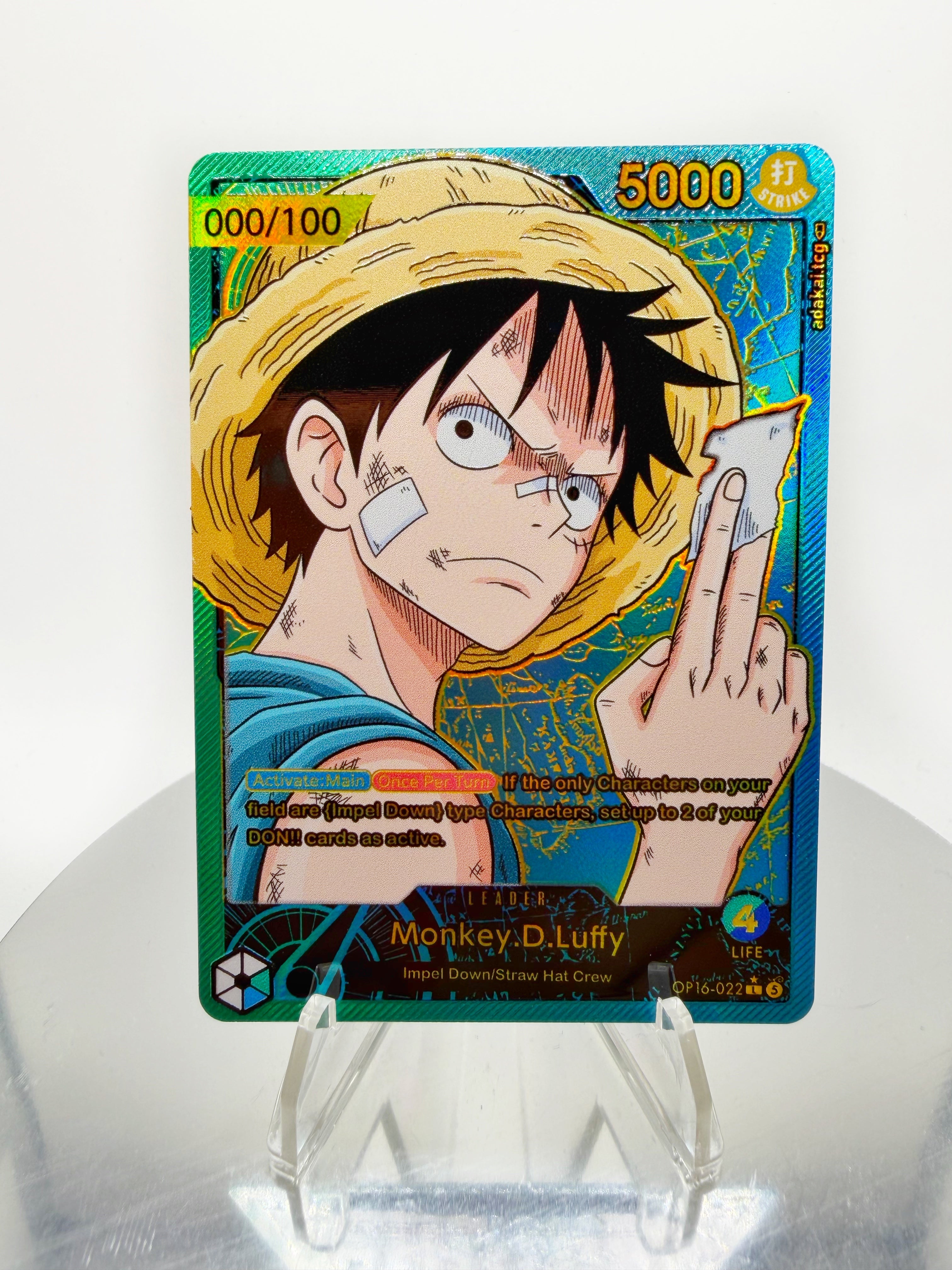 [SERIAL GOLD] OP16 Luffy OG Series Custom Card