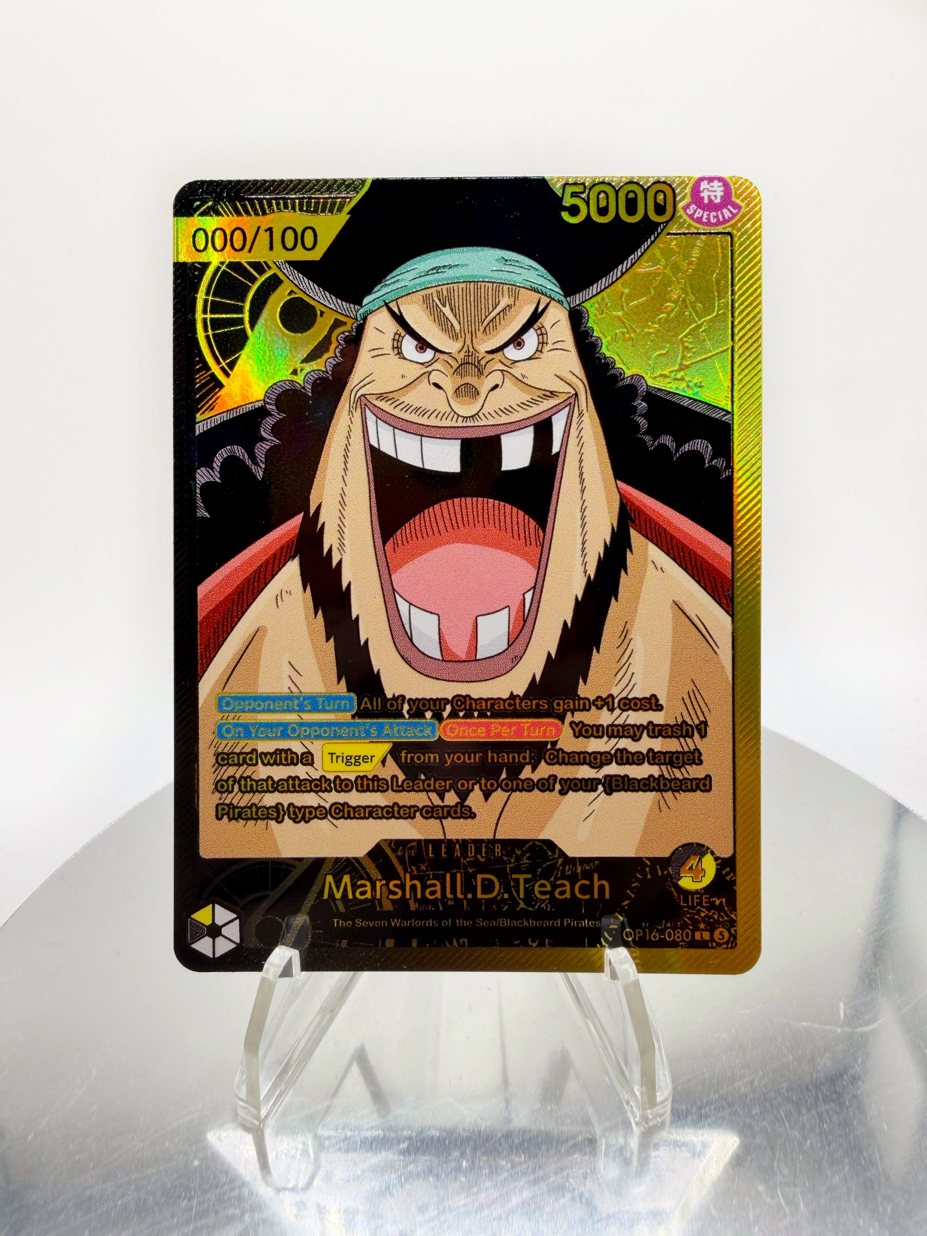 [SERIAL GOLD] OP16 Blackbeard OG Series Custom Card