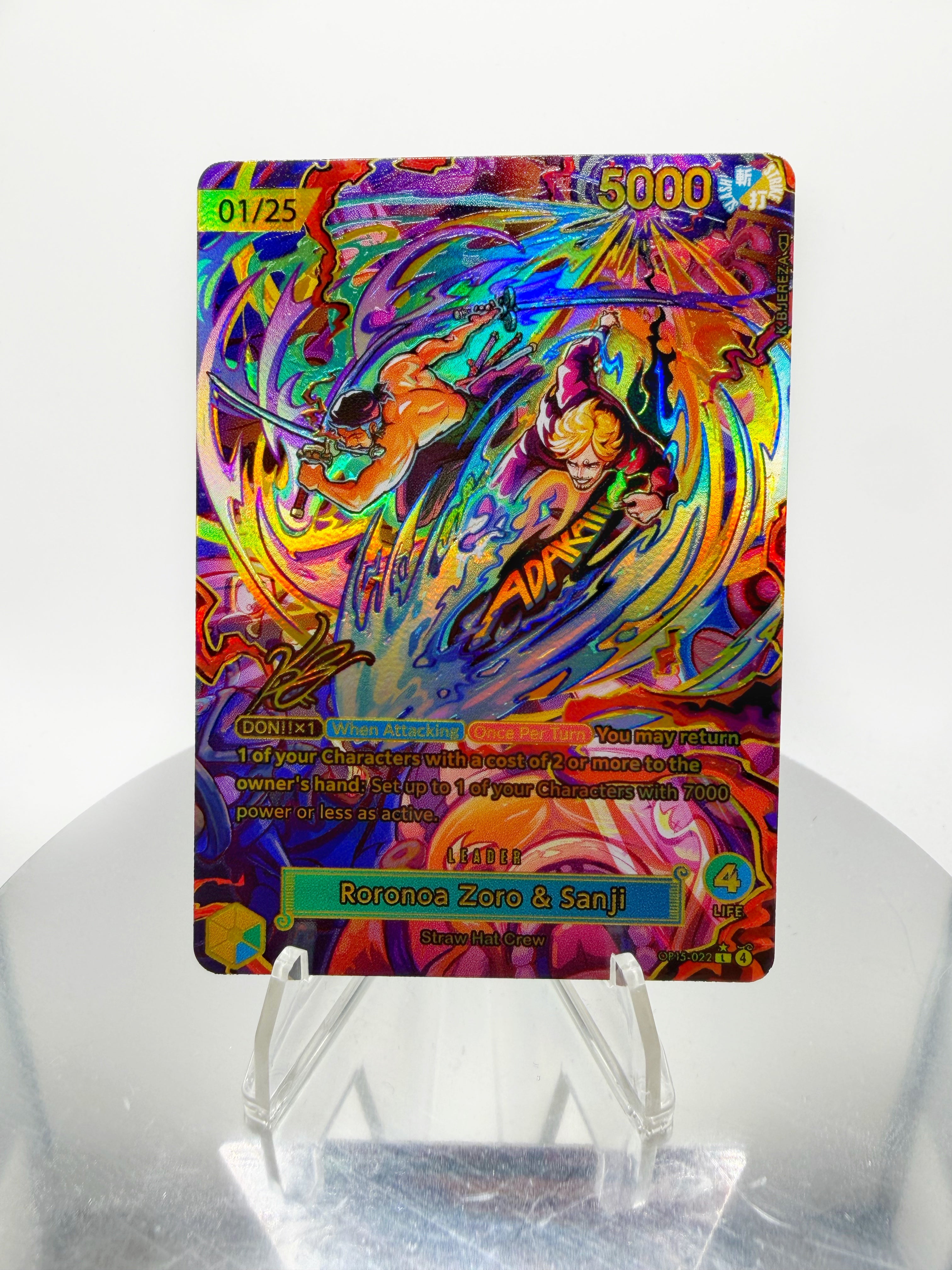 [SERIAL GOLD] ST12 Zoro Sanji “Diable Oni Giri” (Artist: KB Jereza) Custom Art