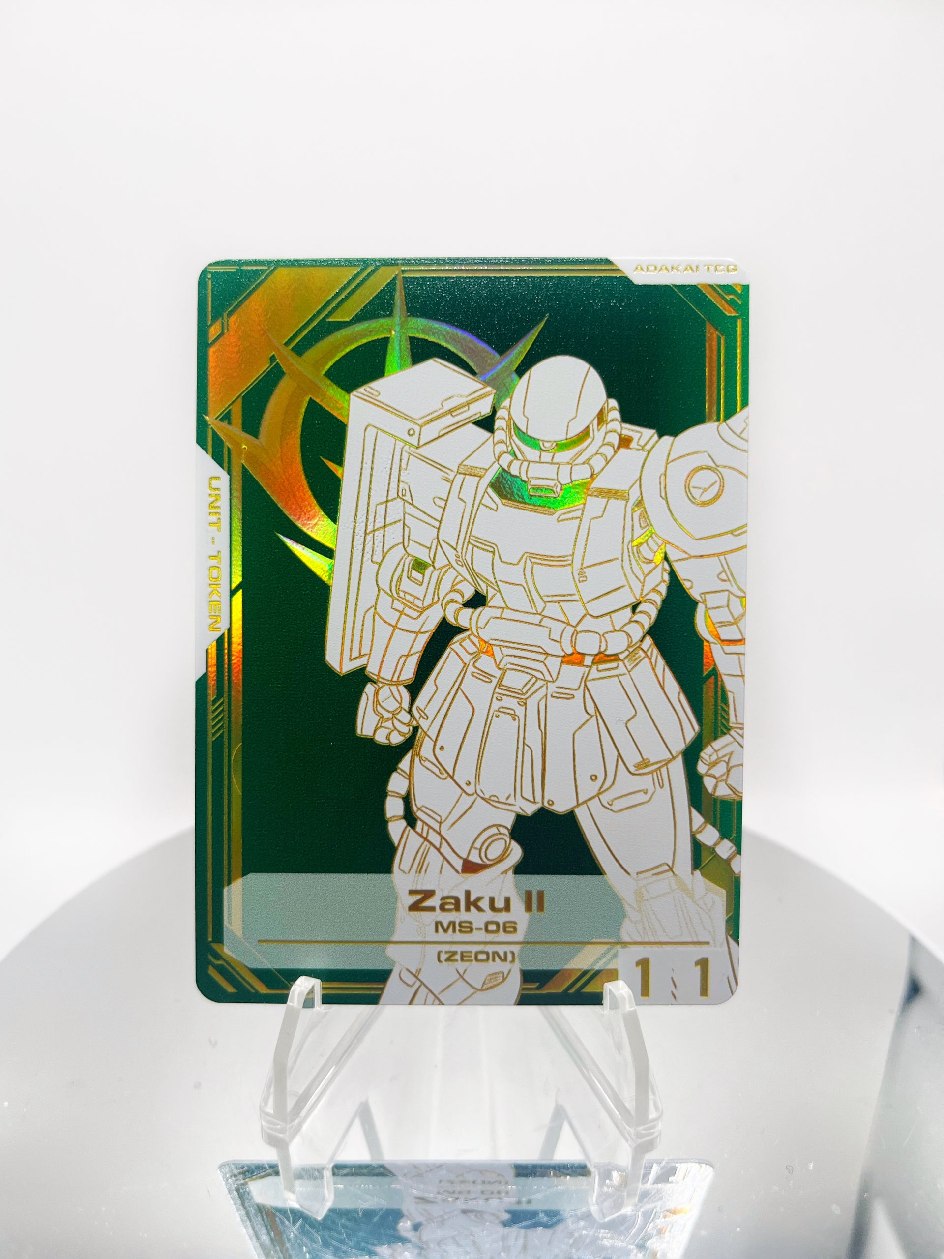 zaku ii limited edition graphics card Token Char’s Zaku appears with Code Generator - GFP2-EN082 Azure Style:Checkerboard