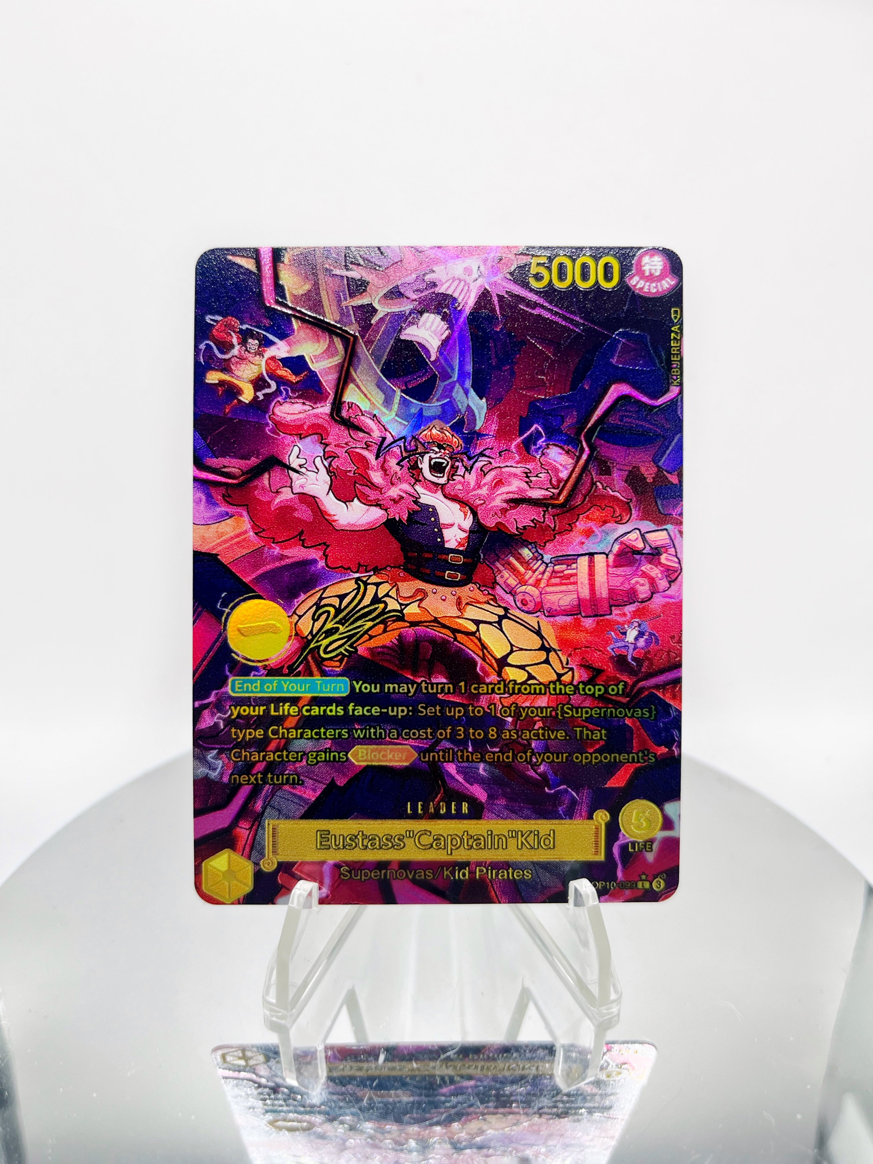 [SERIAL KANJI GOLD STAMP] OP10 Kid “Punk Rotten” SIGNATURE (Artist: KB Jereza)