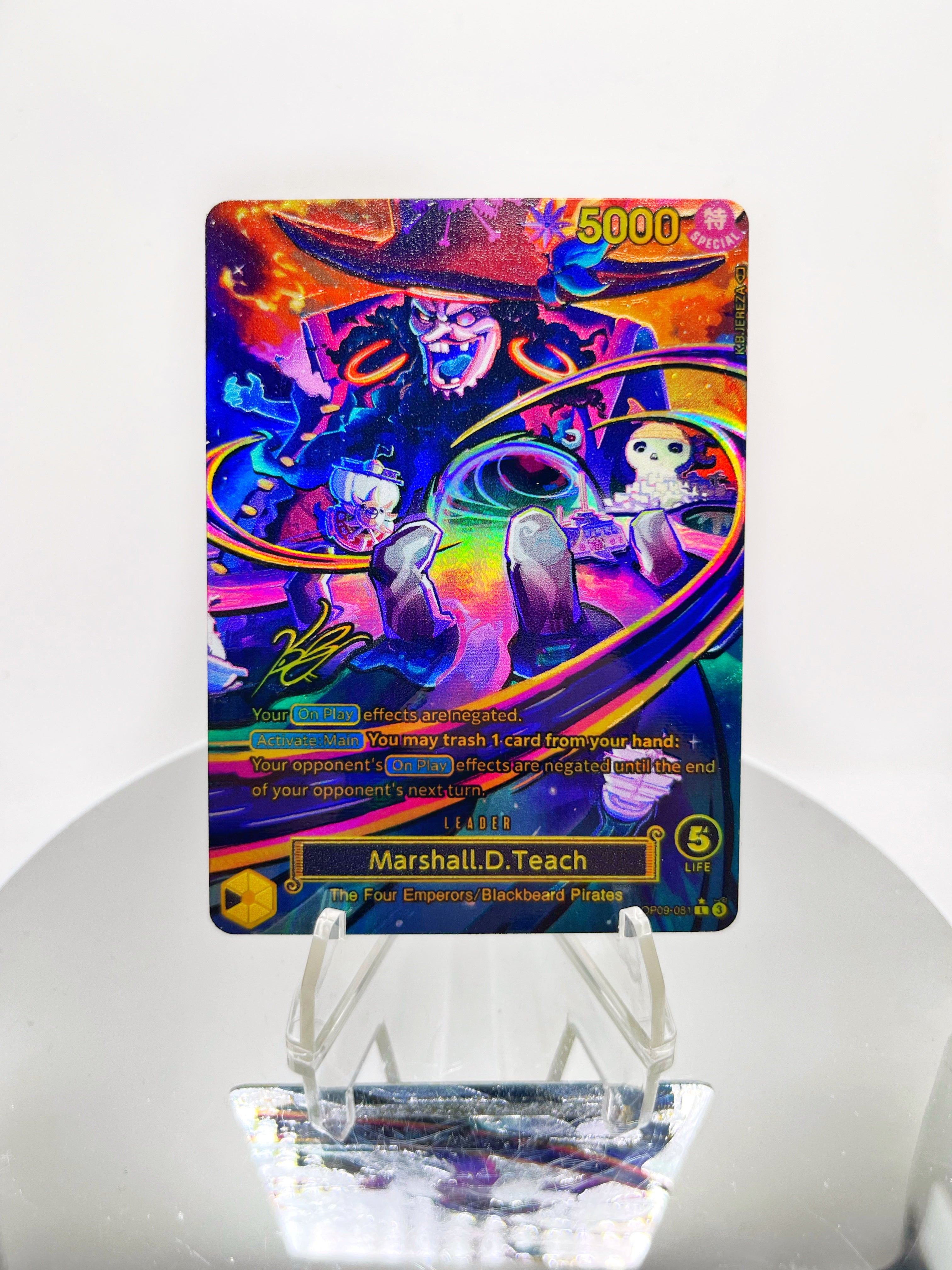 OP09 Marshall D. Teach “Galaxy” SIGNATURE (Artist: KB Jereza)