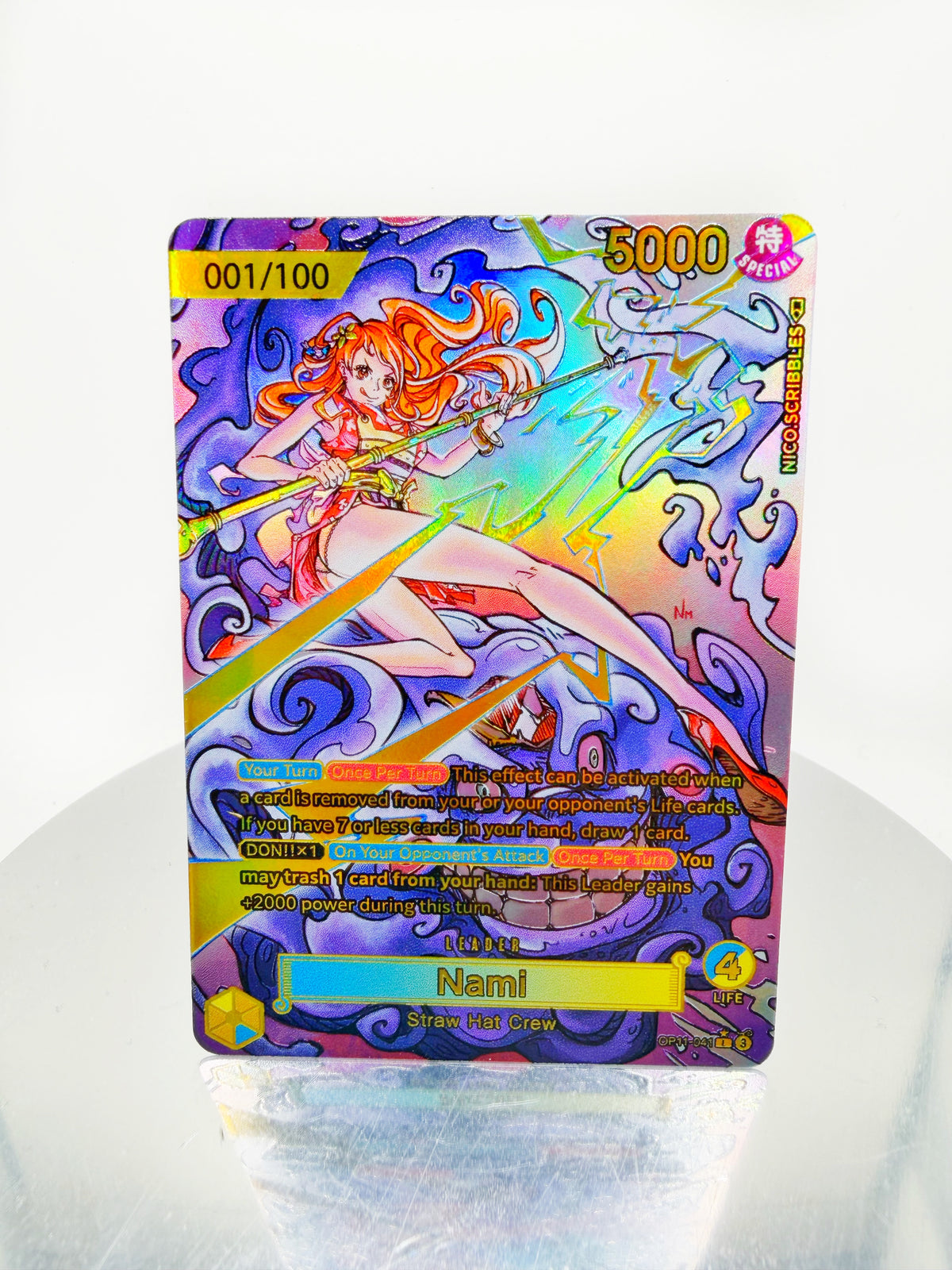 [SERIAL GOLD] OP11 Nami "Zeus" (Artist: Nico Scribbles)