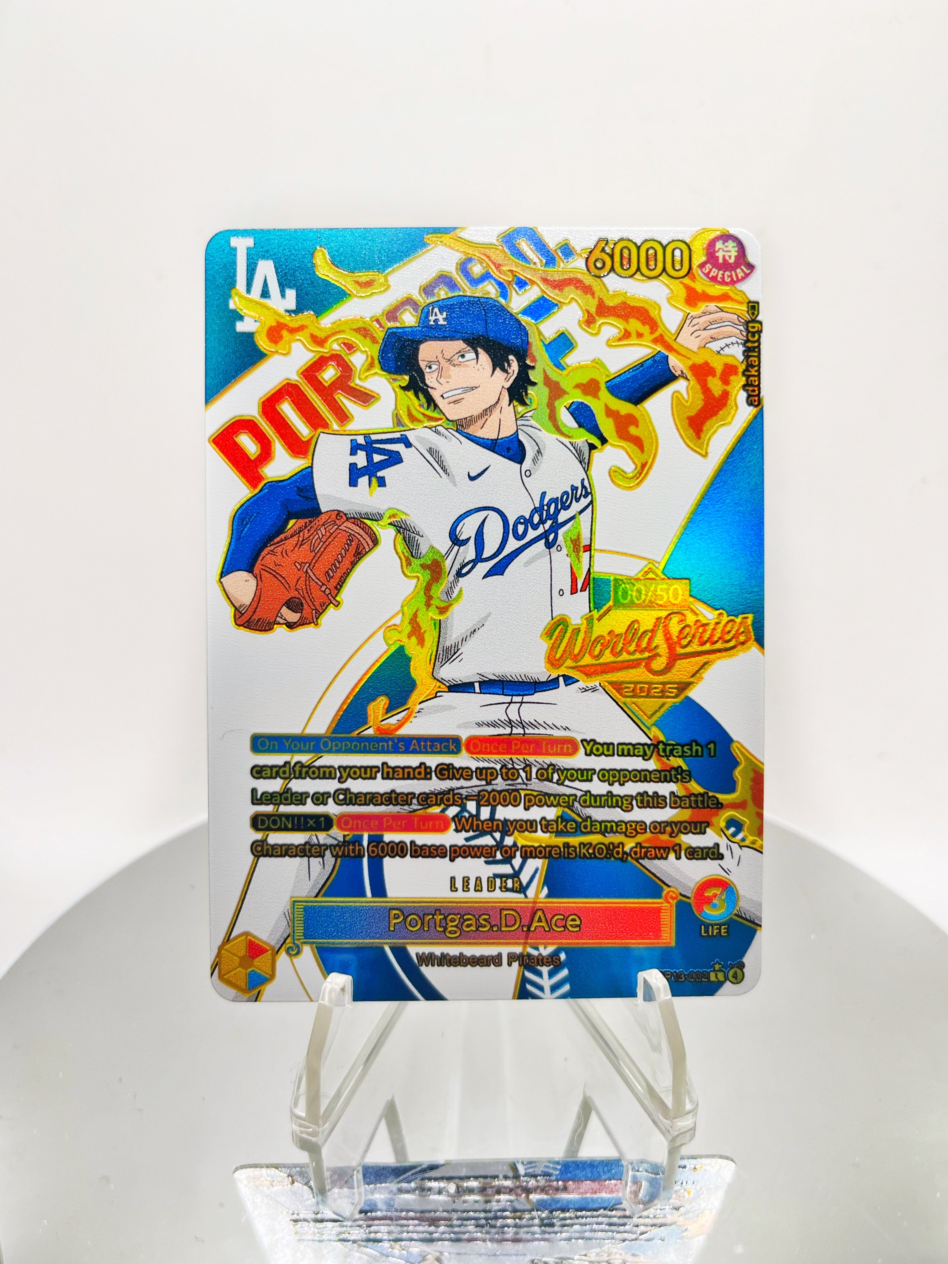 OP13 Portgas D Ace Baseball (WS Champion Serial)