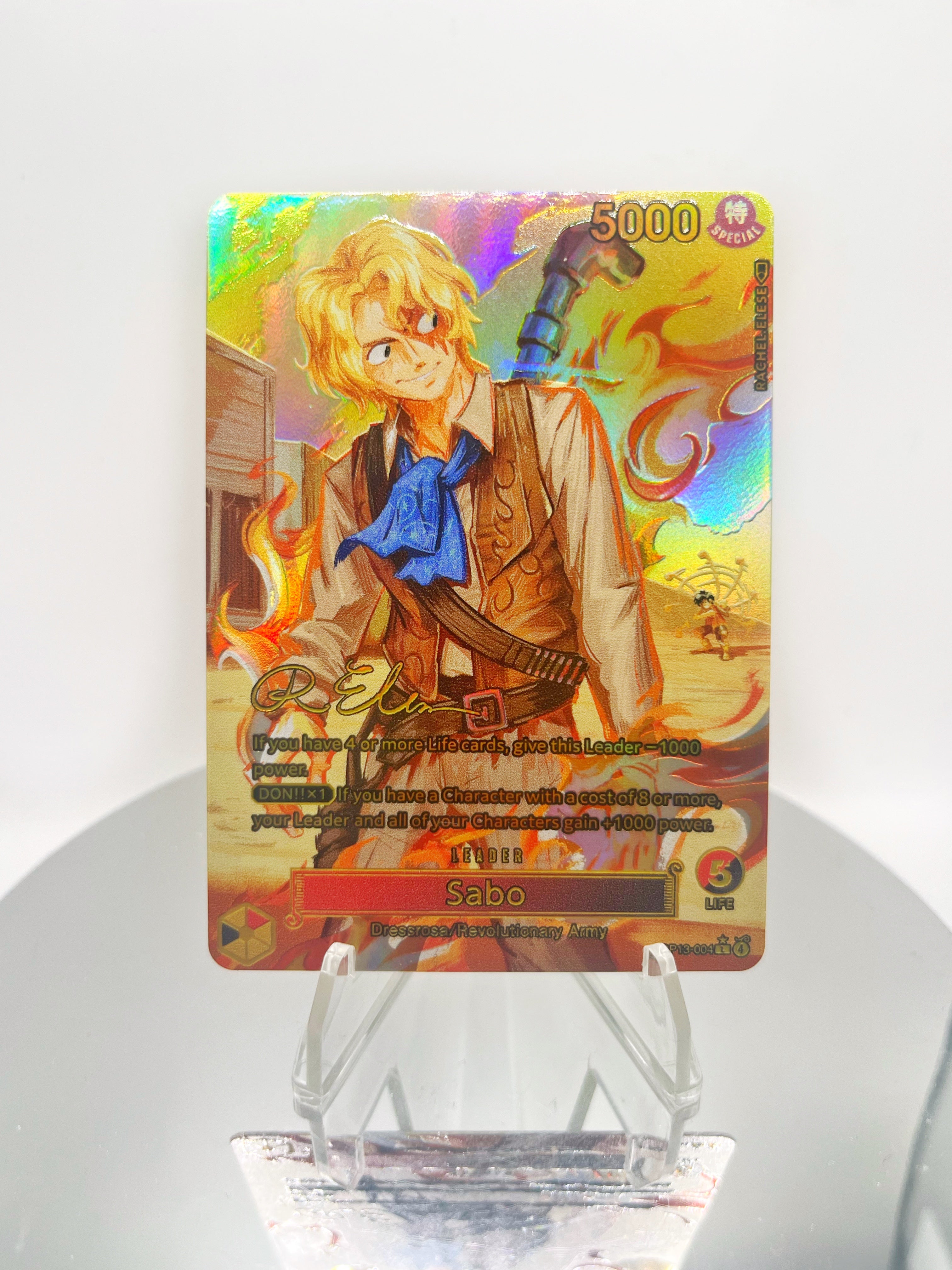 OP13 Sabo “Wild West” SIGNATURE (Artist: Rachel Elese)