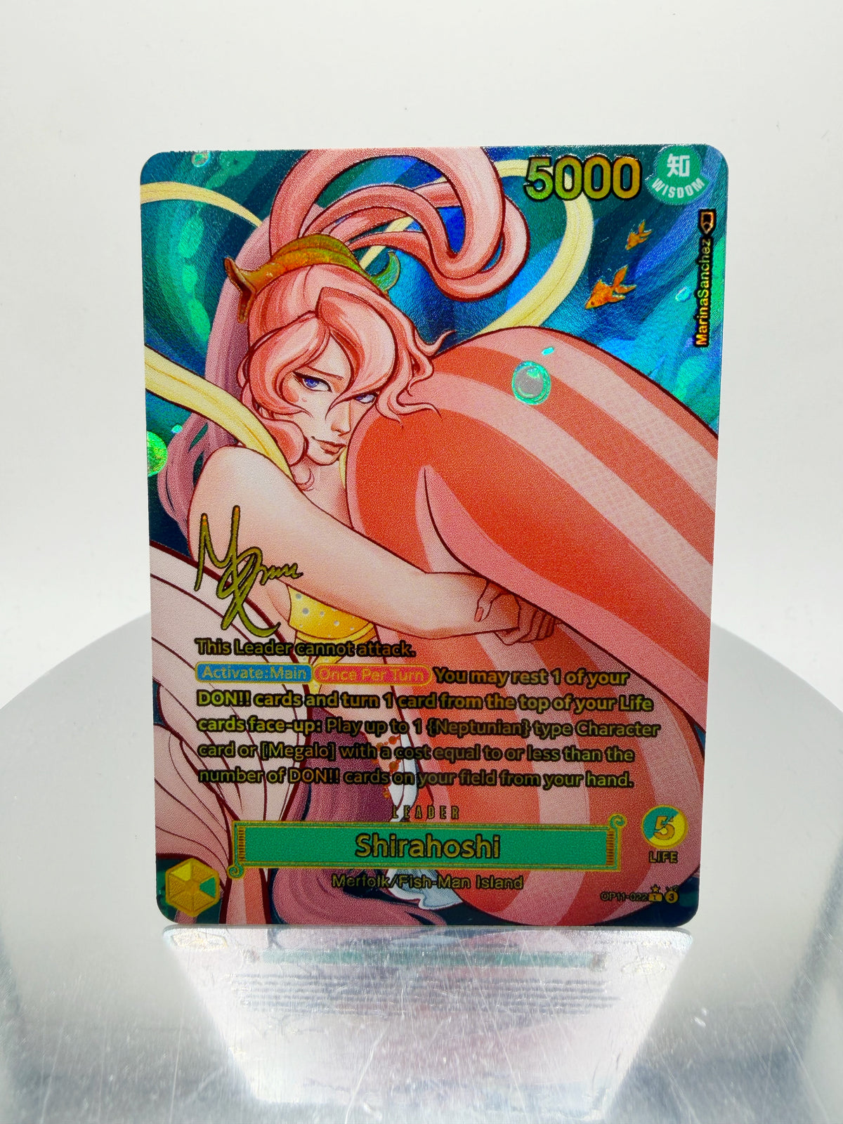 OP11 Shirahoshi SIGNATURE (Artist: Marina Sanchez)  Custom Art