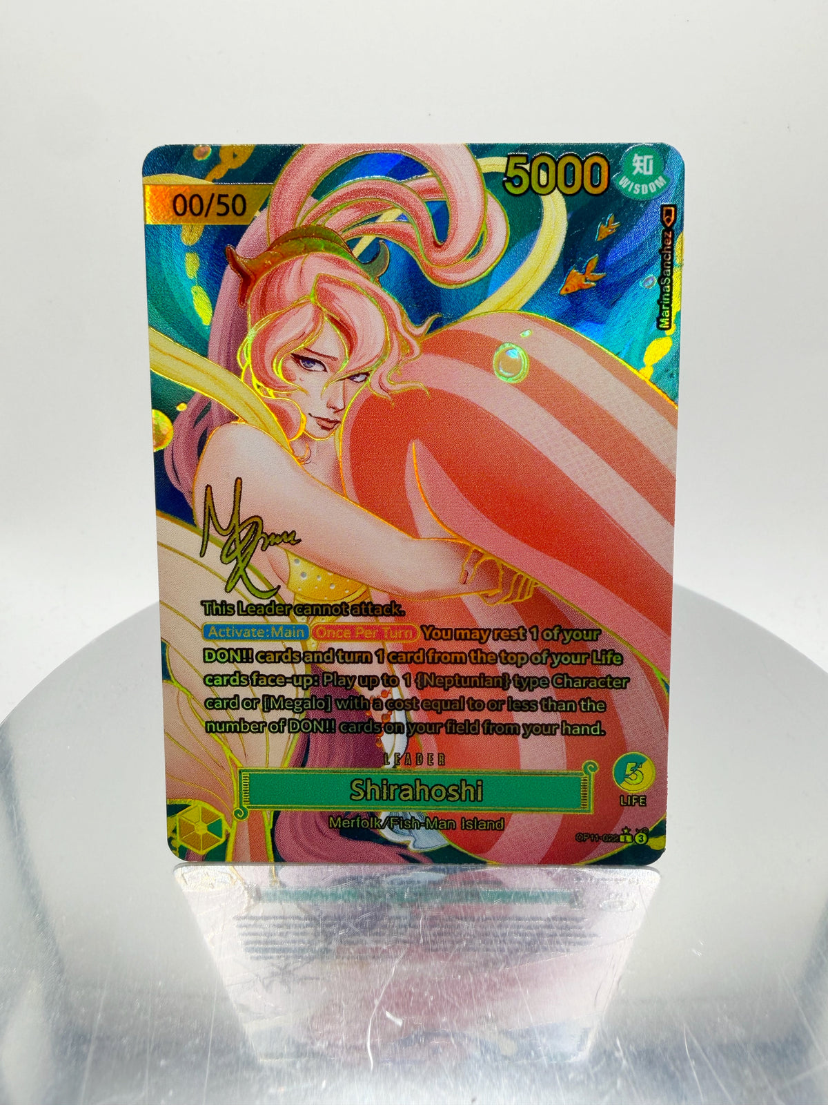 [SERIAL GOLD] OP11 Shirahoshi SIGNATURE (Artist: Marina Sanchez)  Custom Art
