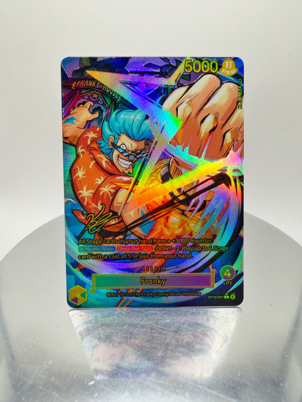 OP18 Franky “Strong Right” SIGNATURE  (Artist: KB Jereza) Custom Art